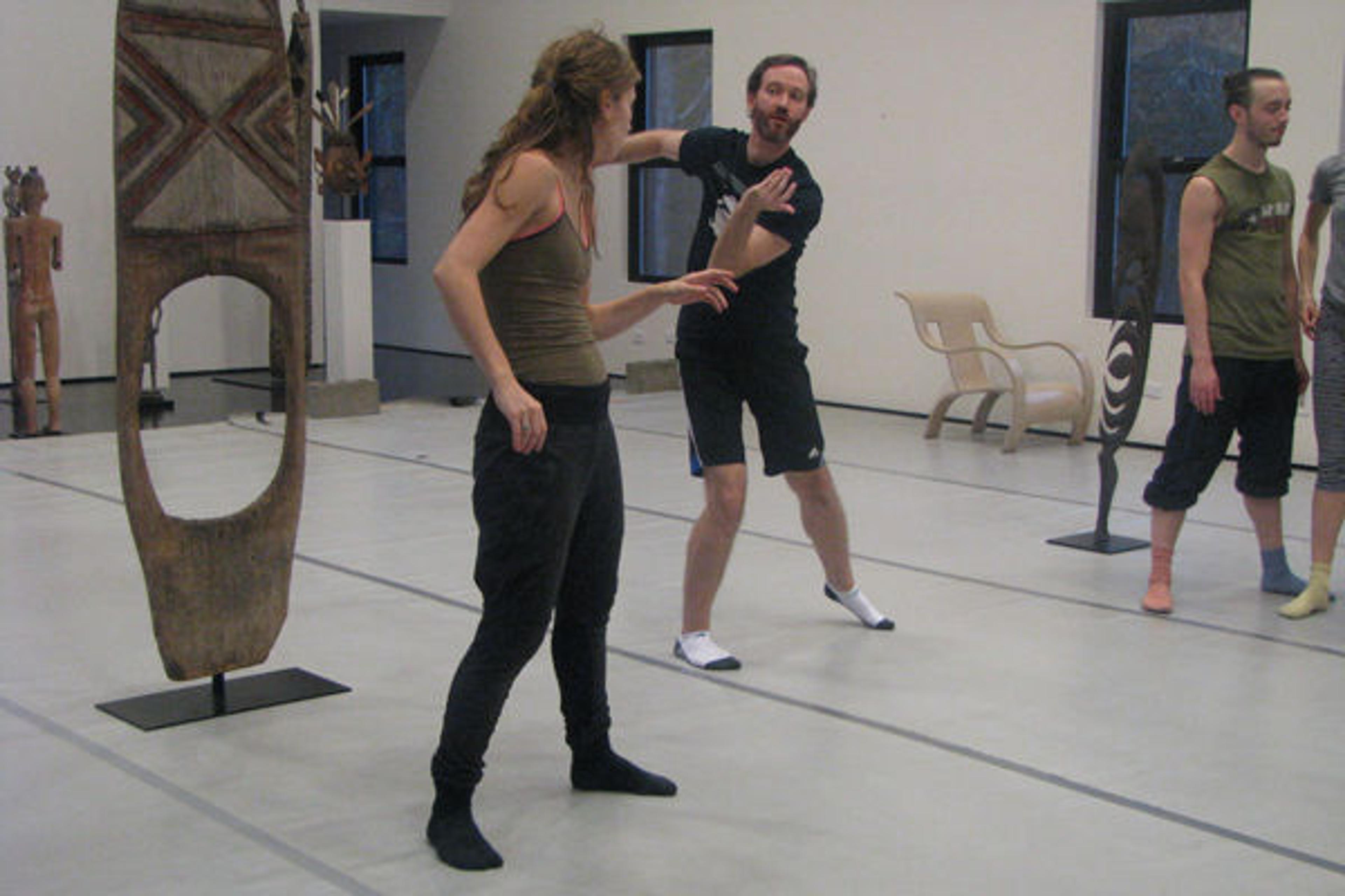Dancers rehearsing