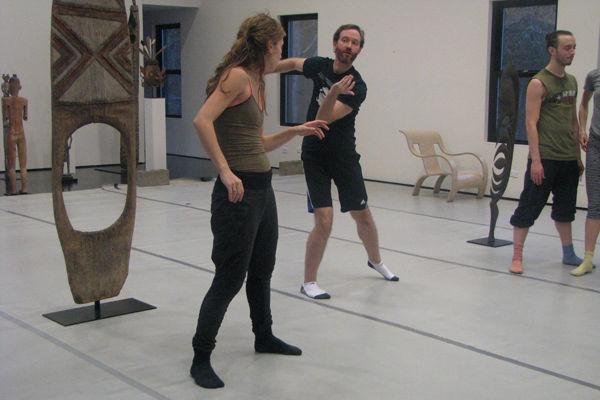 Dancers rehearsing