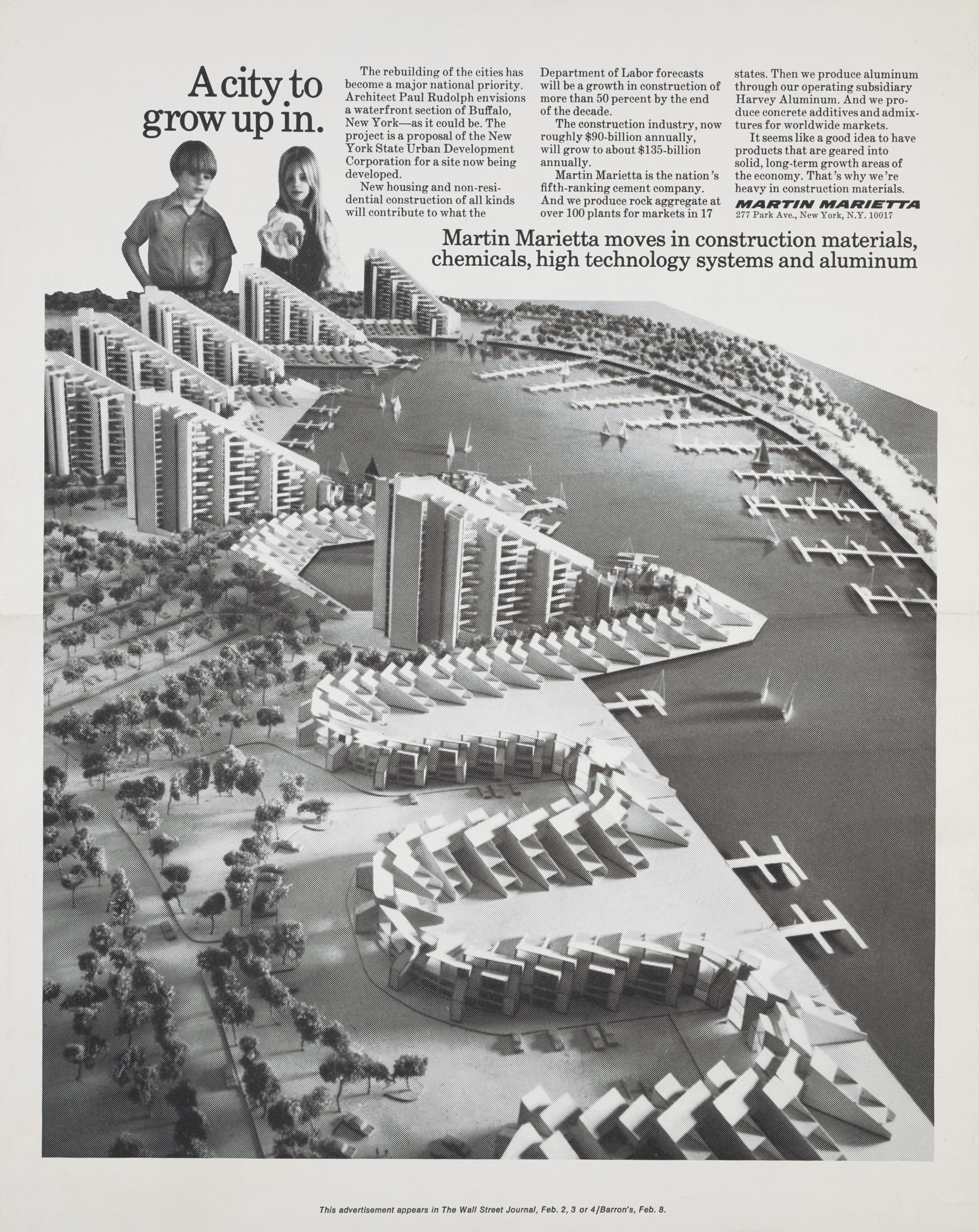 Print photo of an article that features a modeled structure