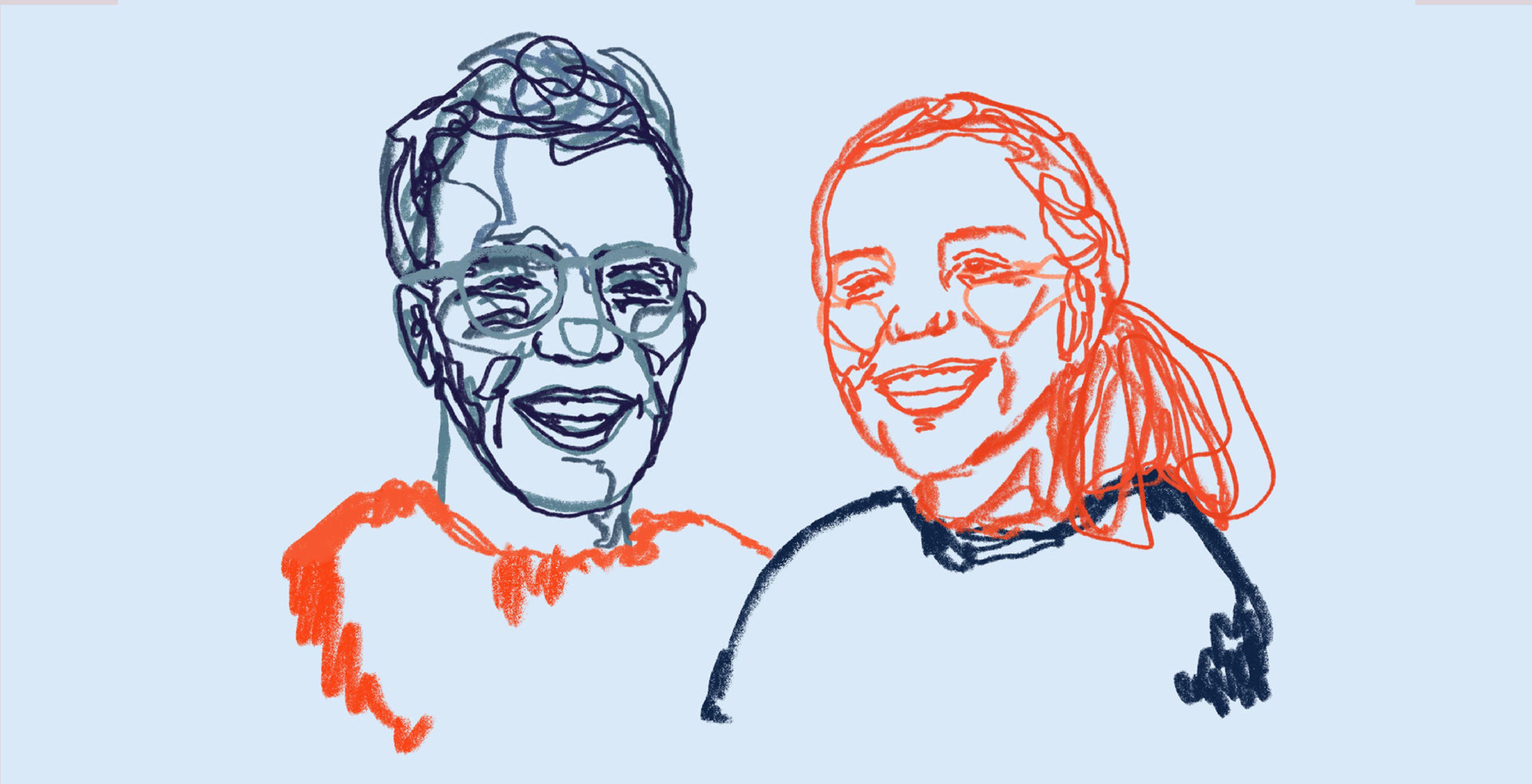 Illustration of Samy and Melina