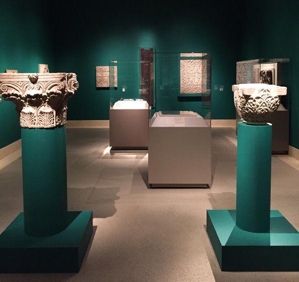 Installation view of Pattern, Color, Light in gallery 458