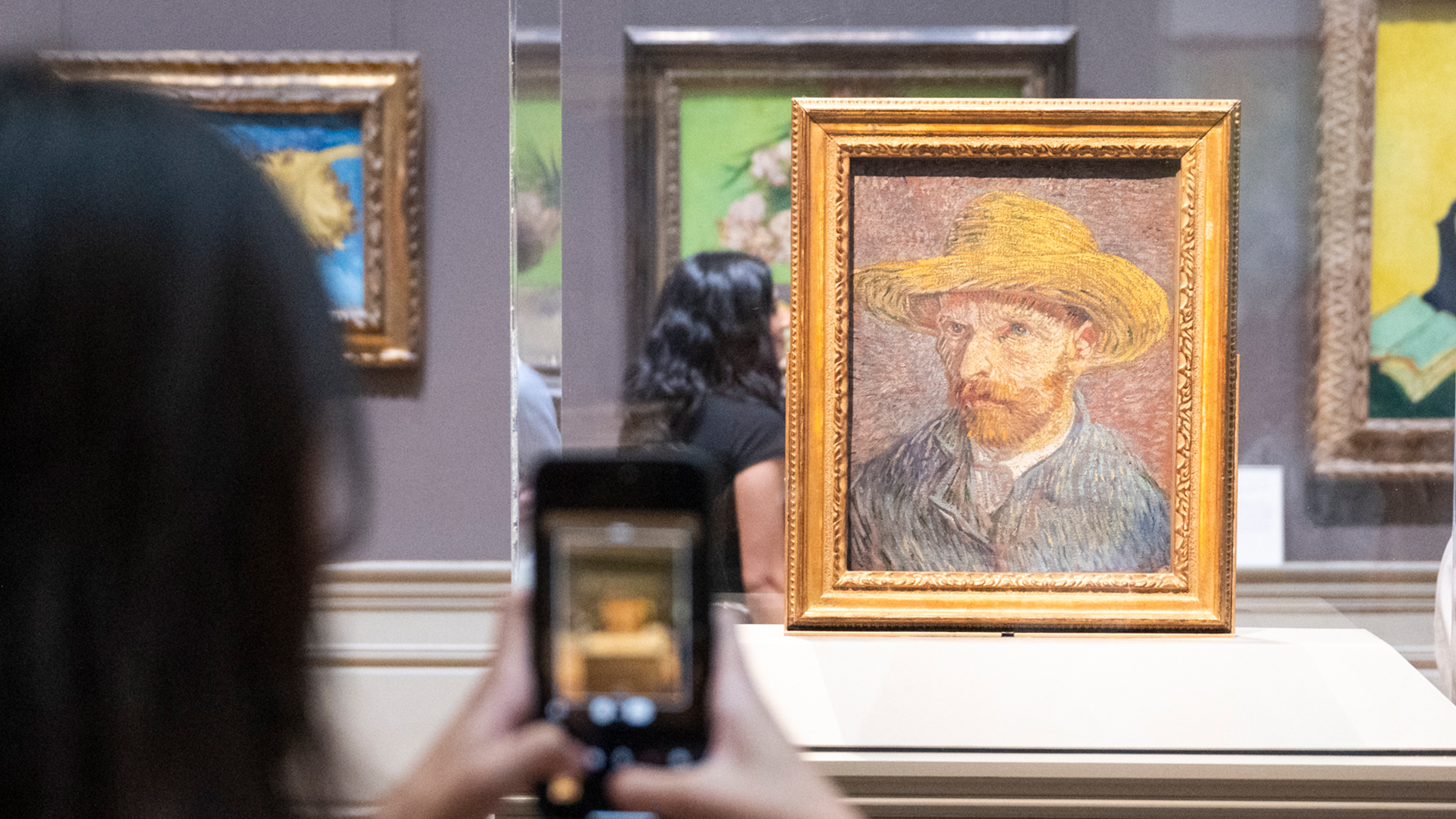 Self-Portrait with a Straw Hat, 1887. Vincent van Gogh. Oil on canvas. Bequest of Miss Adelaide Milton de Groot (1876-1967), 1967.