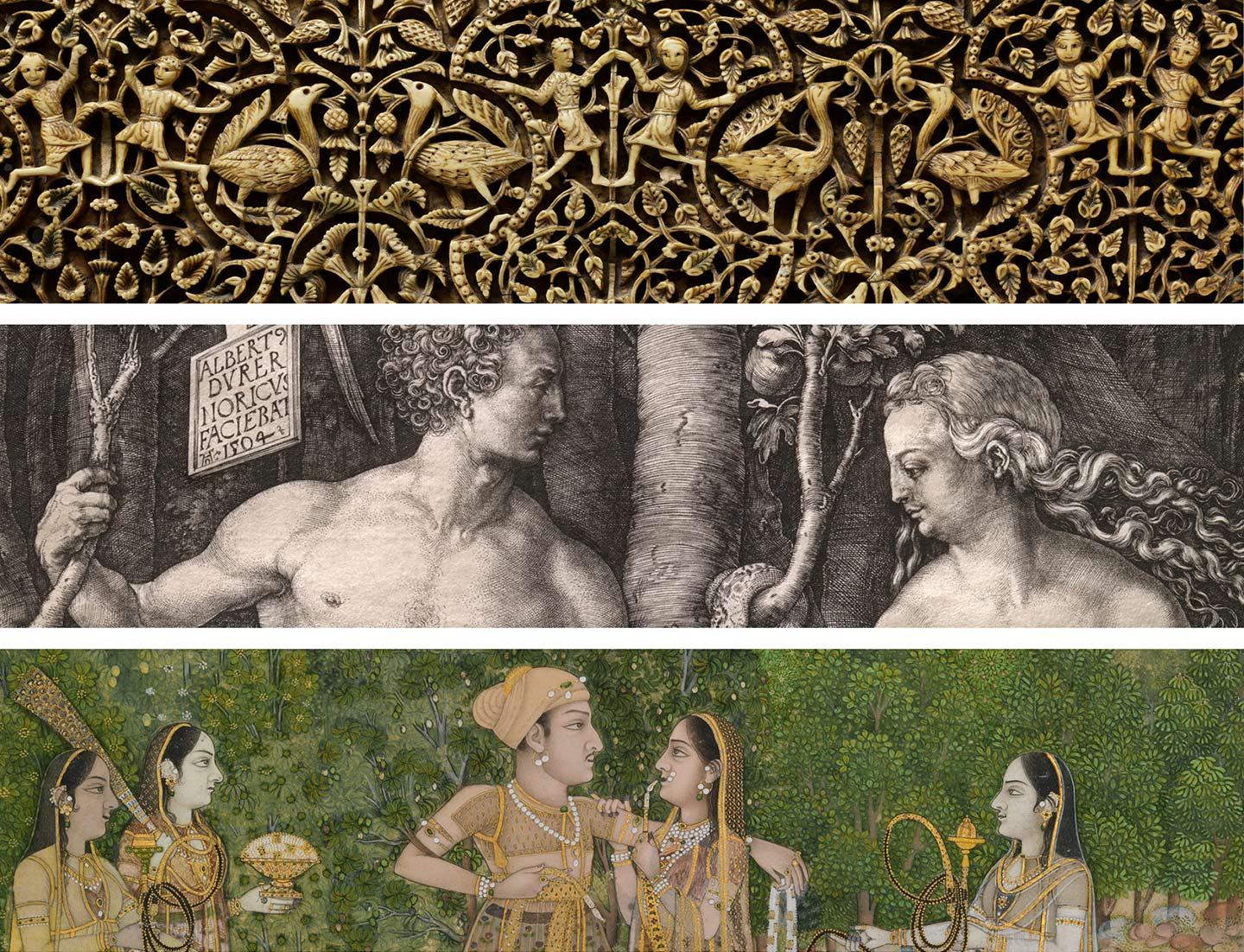 Three rows of object images from recent timeline essays