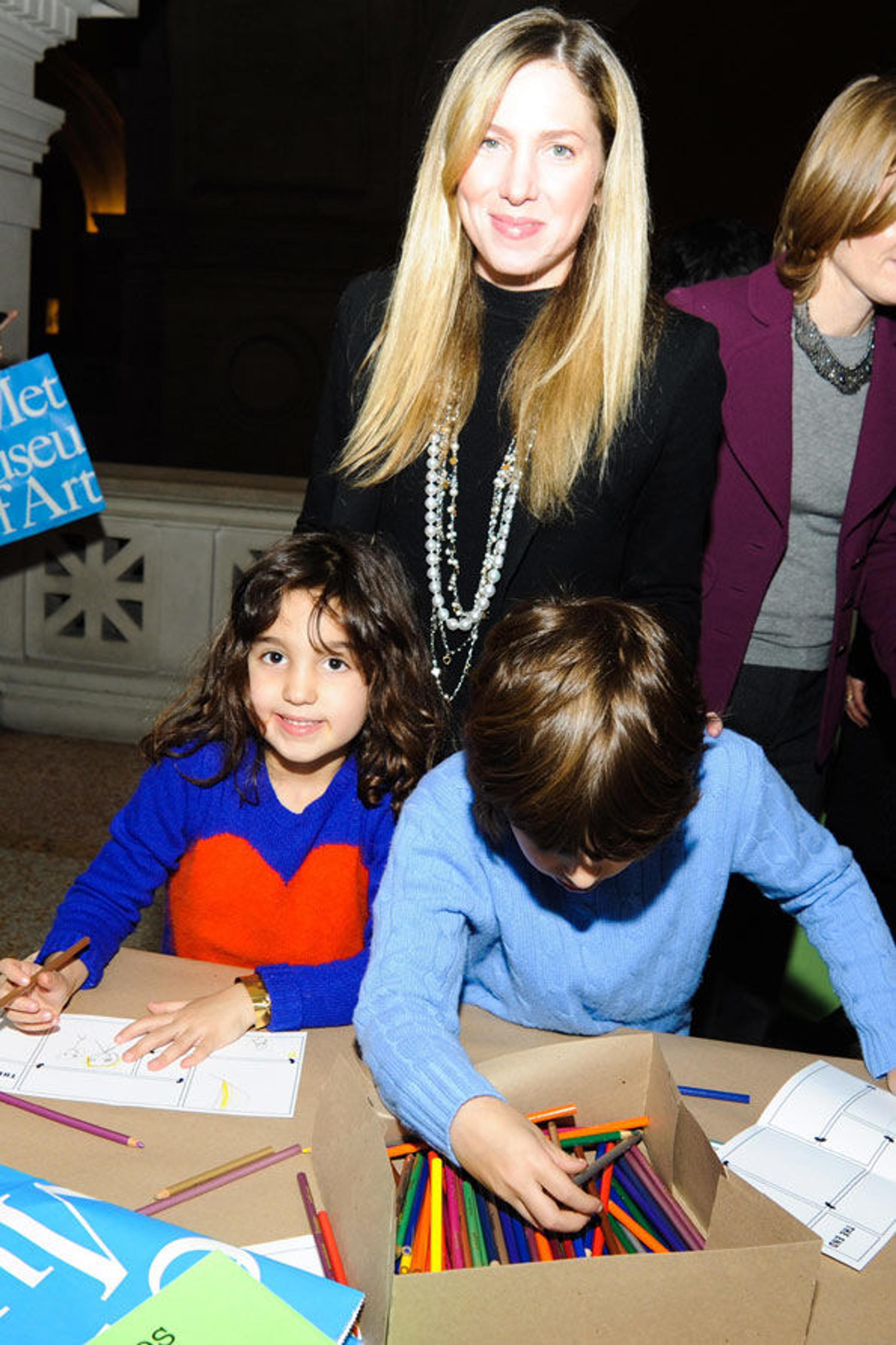 Co-chair Jill Swid Rosen and children