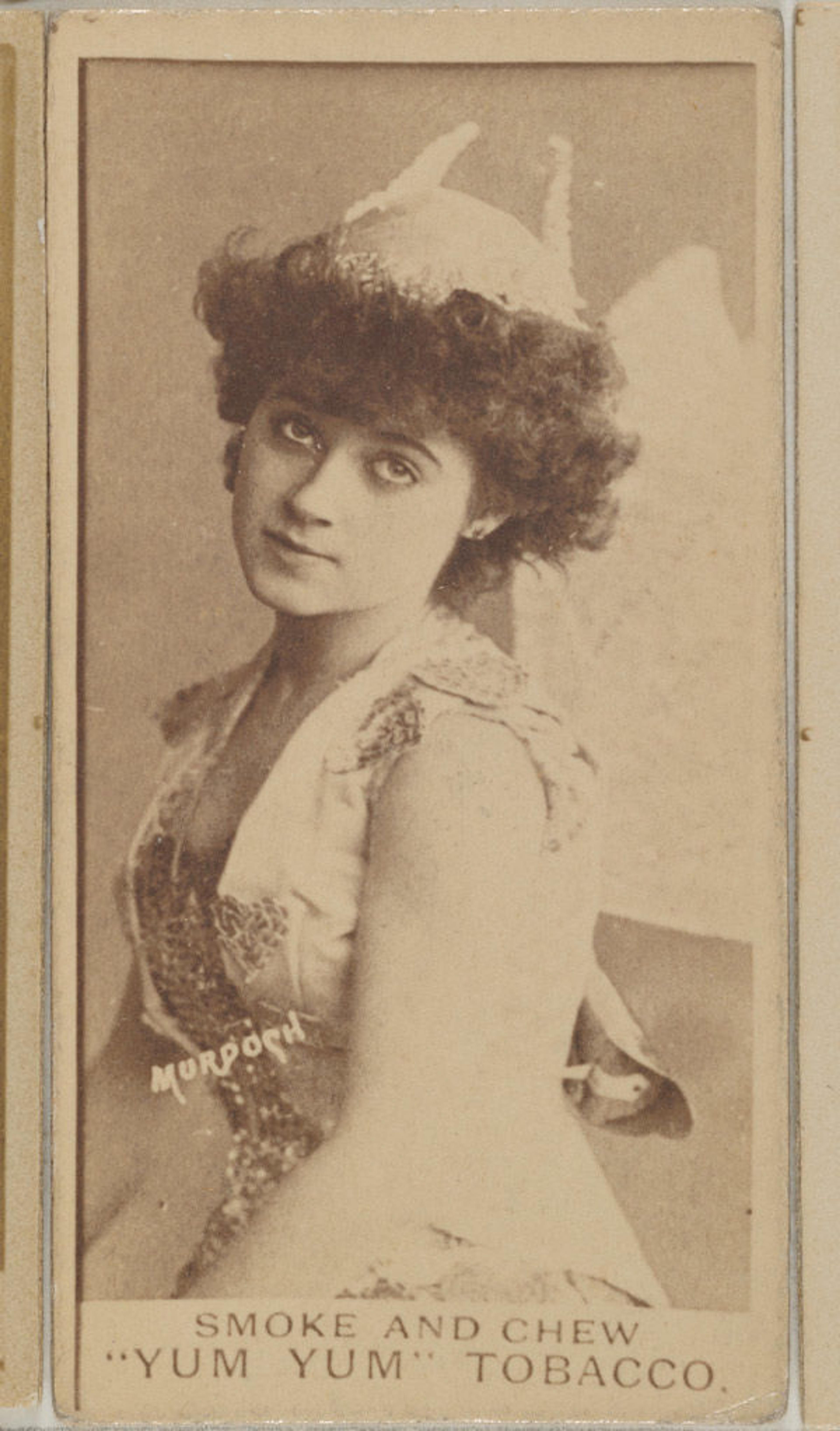 Daisy Murdoch from the Actresses series (N402) issued by August Beck & Co. to promote Yum Yum Tobacco