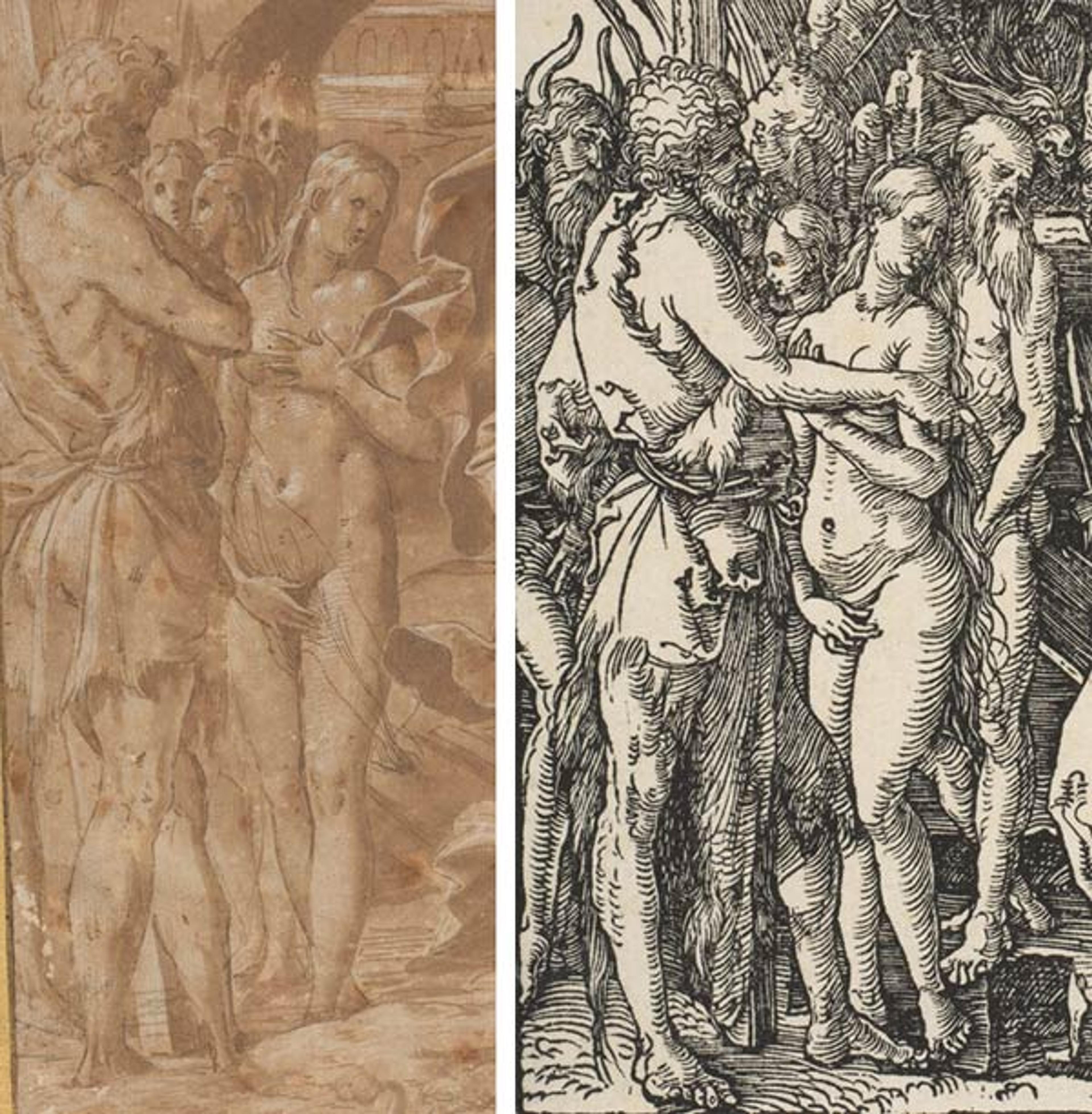 Comparison of details in the two works
