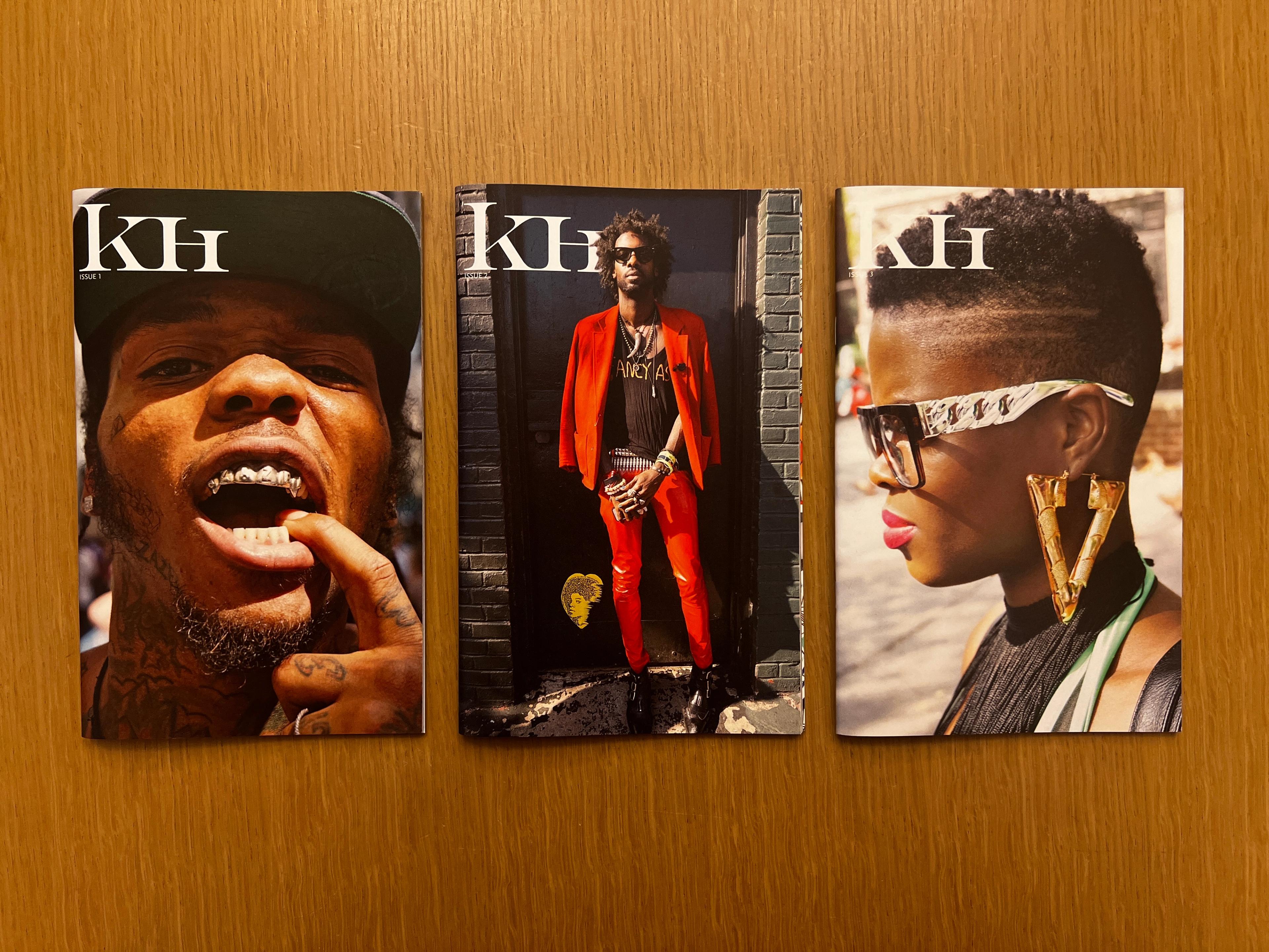 Three cover portraits