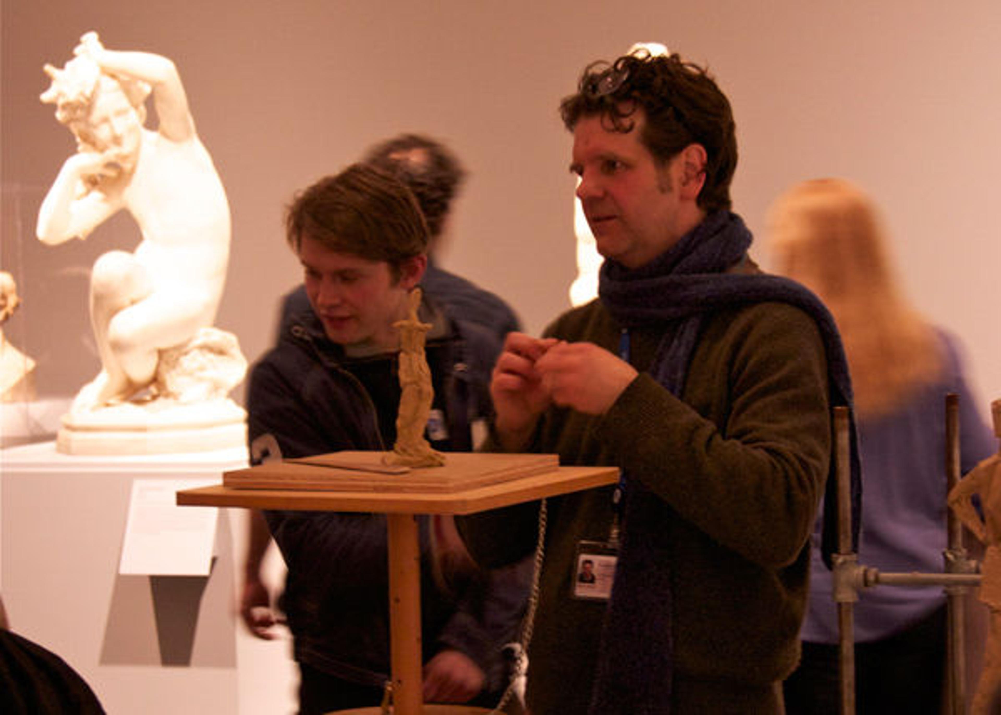Jeff Hesser in the Carpeaux exhibition