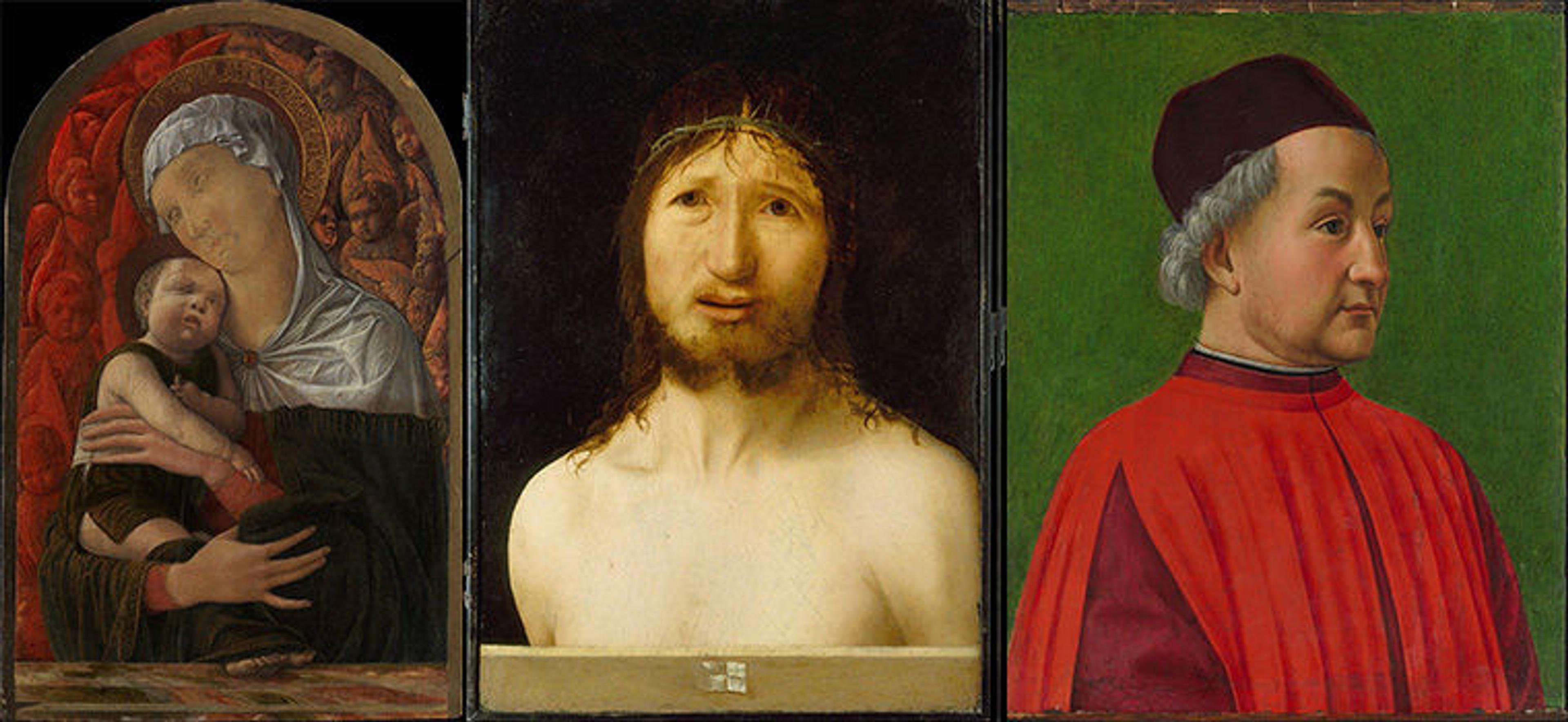 3 portrait paintings