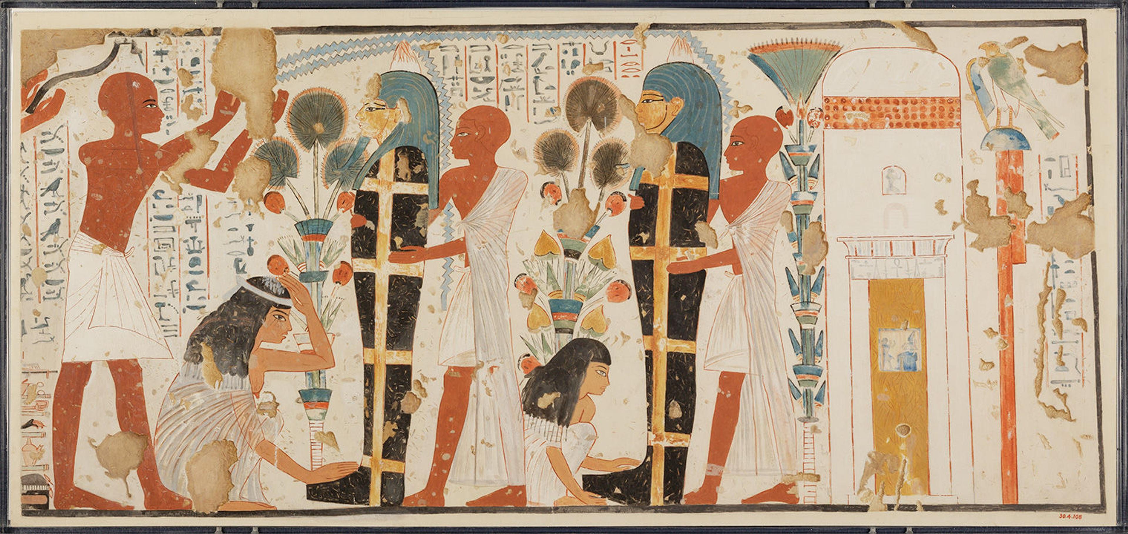 Purifying and Mourning the Dead in front of the tomb