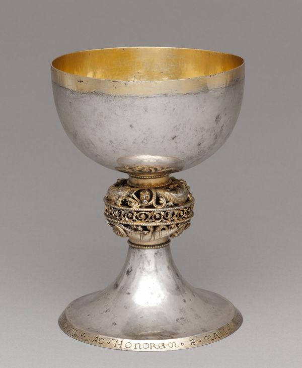 Brother Bertinus. Chalice, 1222. Made in possibly Meuse Valley, Northern Europe. Silver and silver gilt; Overall: 7 1/2 x 5 3/8 in. (19.1 x 13.7 cm). The Metropolitan Museum of Art, New York, The Cloisters Collection, 1947 (47.101.30)