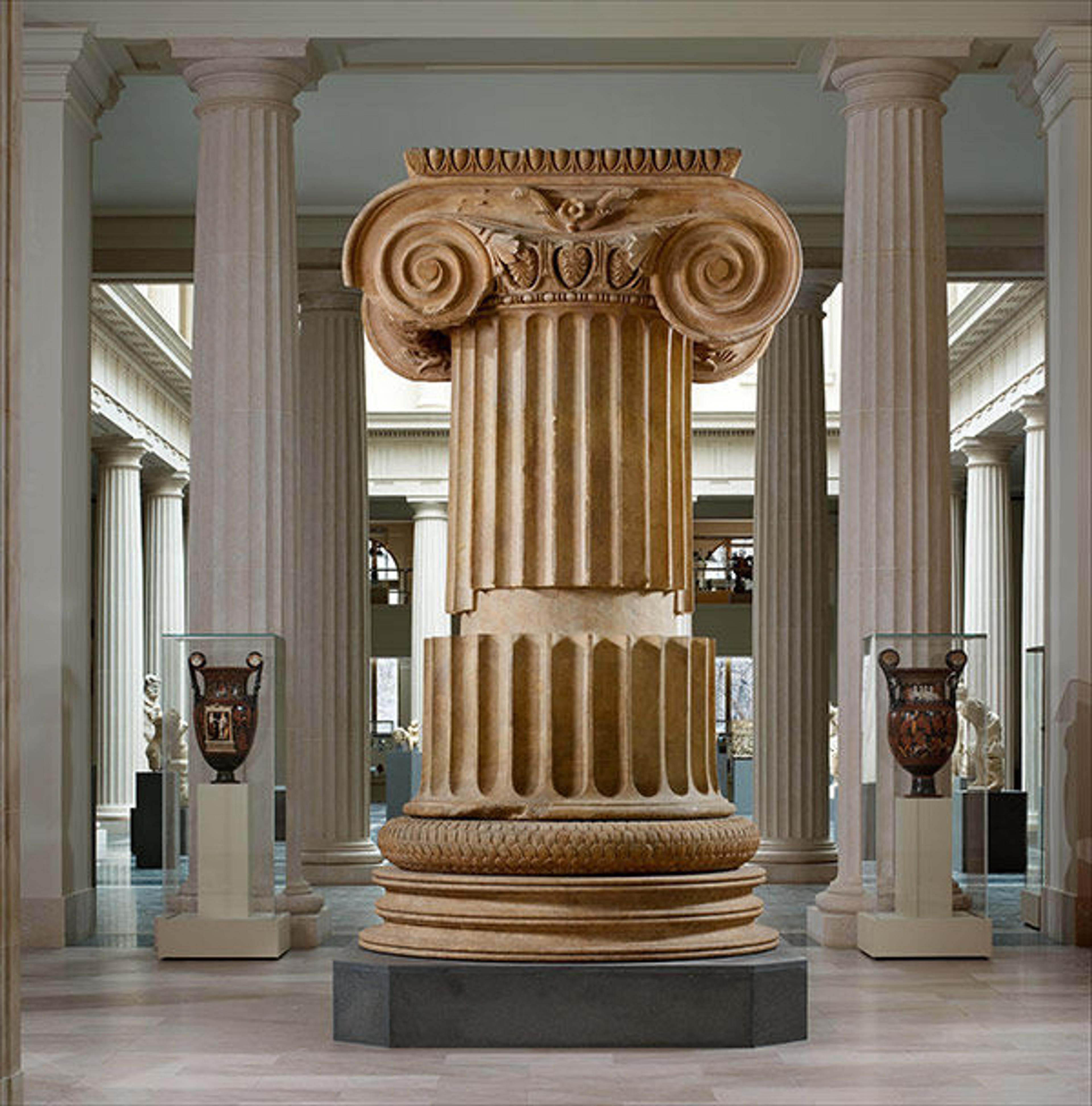 Marble column from the Temple of Artemis at Sardis