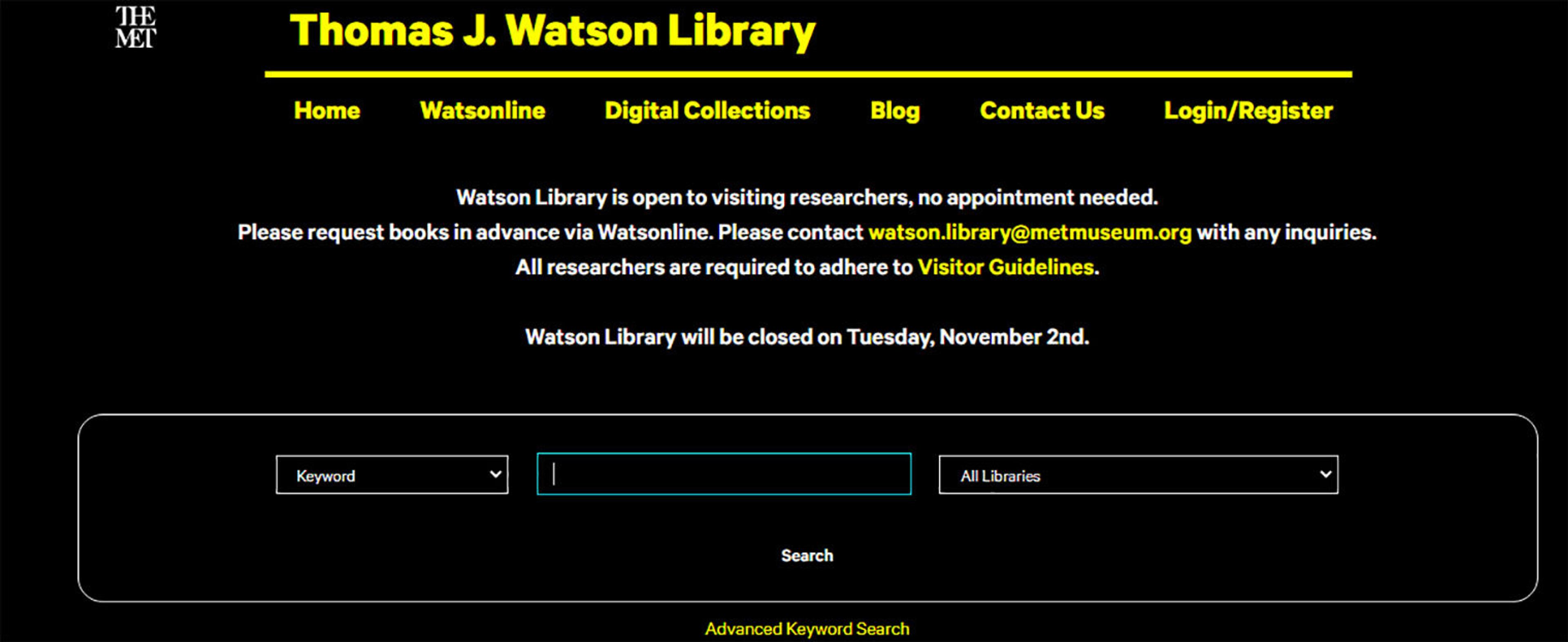 Watsonline homepage