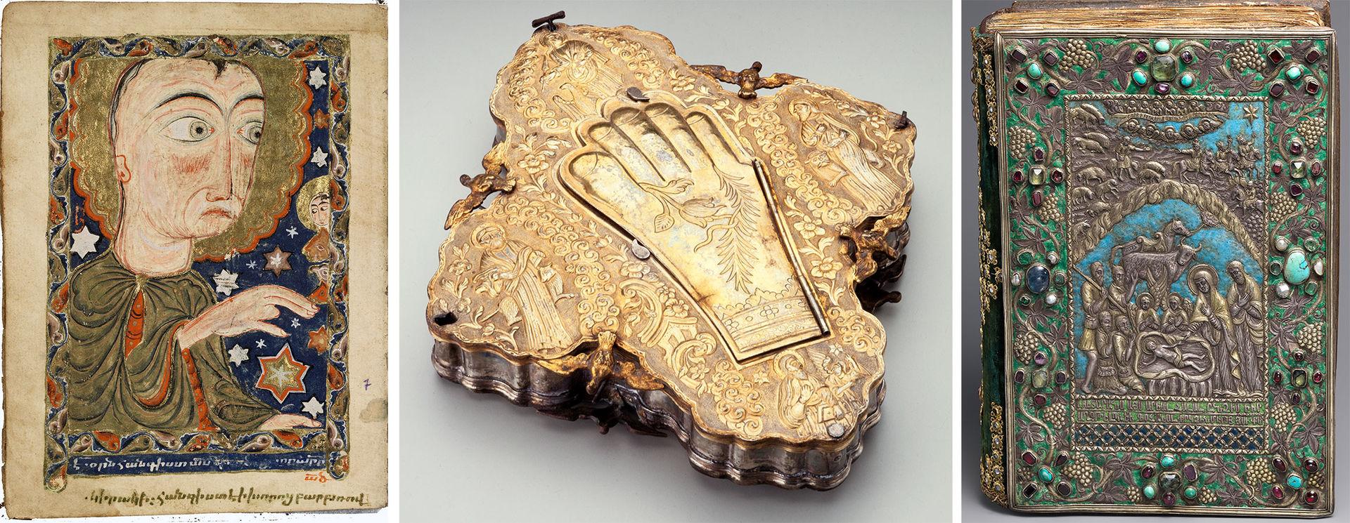 Three artworks from the exhibition