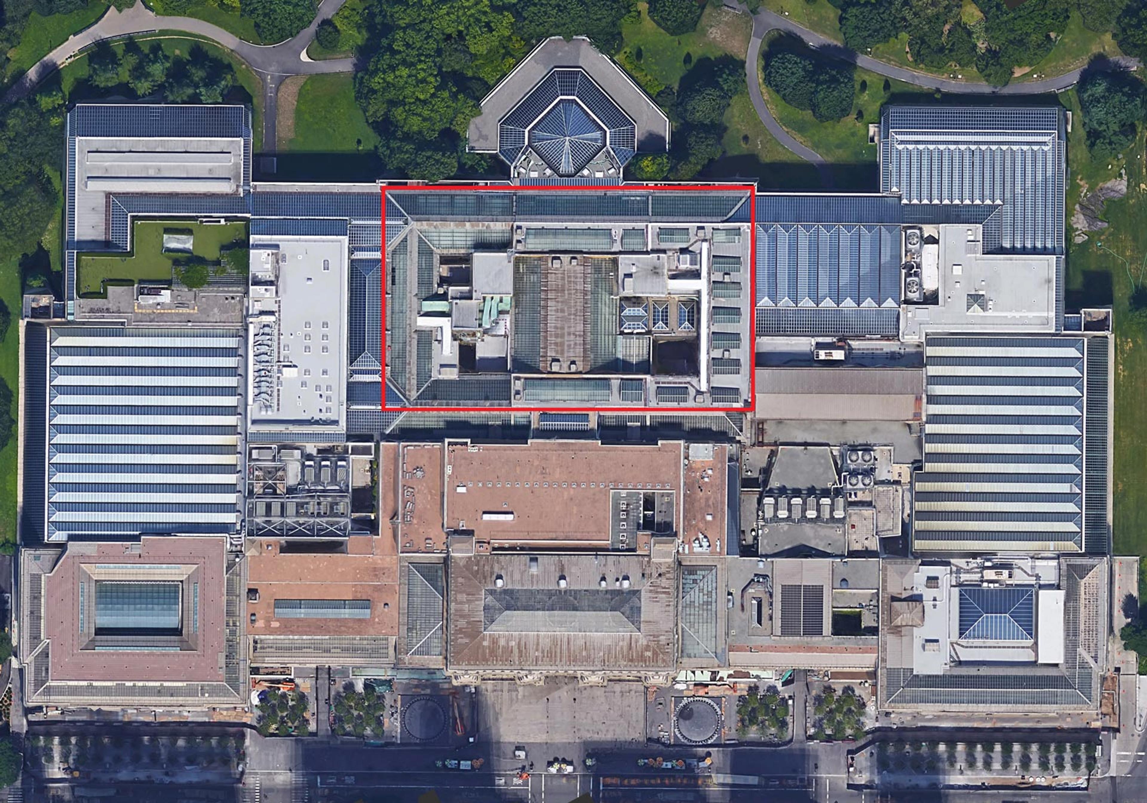 Aerial view of The Met Fifth Avenue