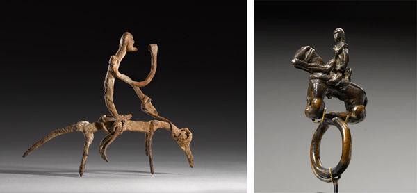 Equestrian Figure and Ring with Equestrian Figure