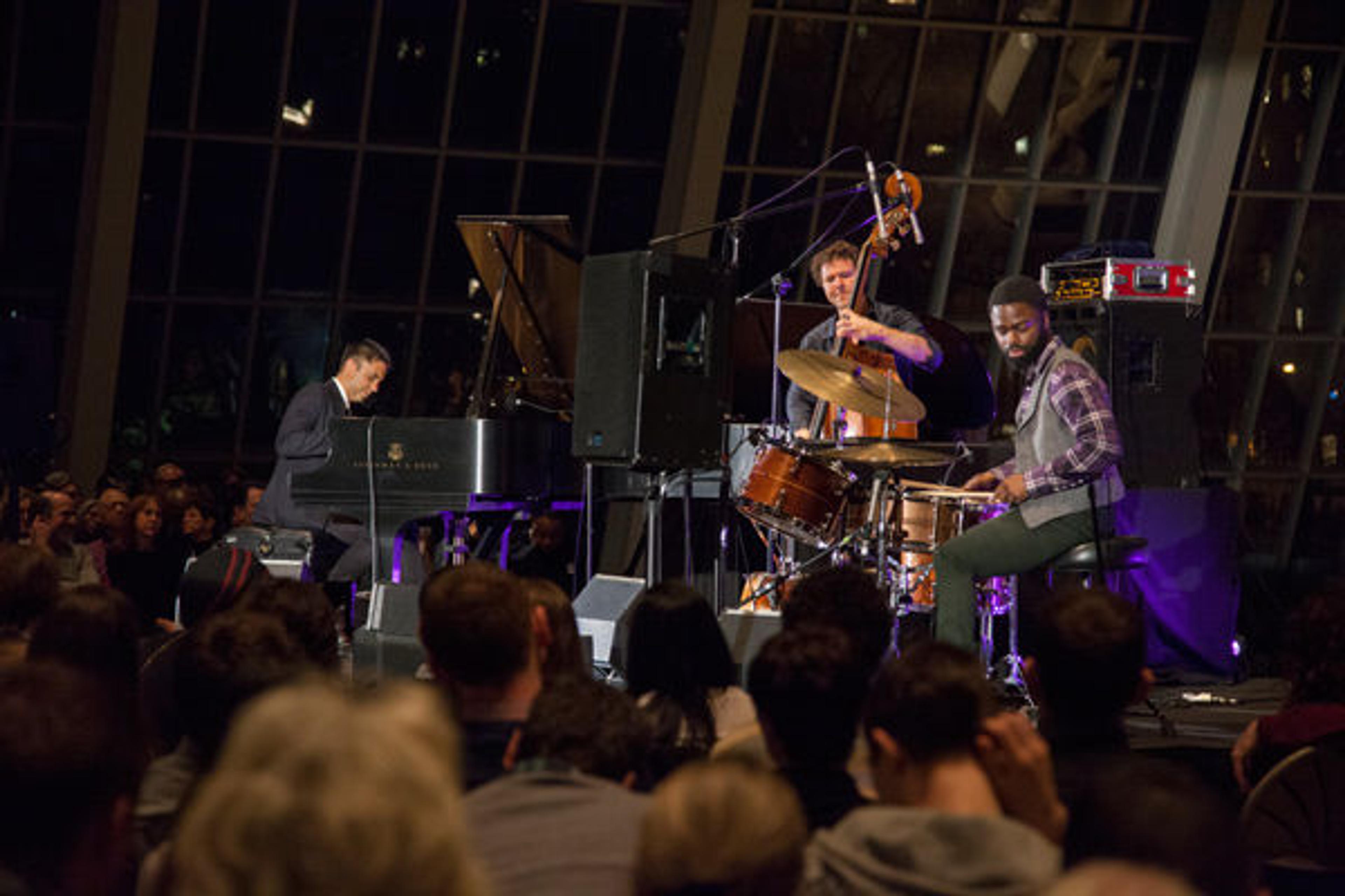 The Vijay Iyer Trio performs in The Temple of Dendur in The Sackler Wing, March 7, 2015. Photo by Anja Hitzenberger