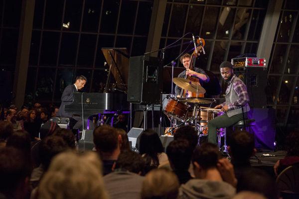 The Vijay Iyer Trio performs in The Temple of Dendur in The Sackler Wing, March 7, 2015. Photo by Anja Hitzenberger