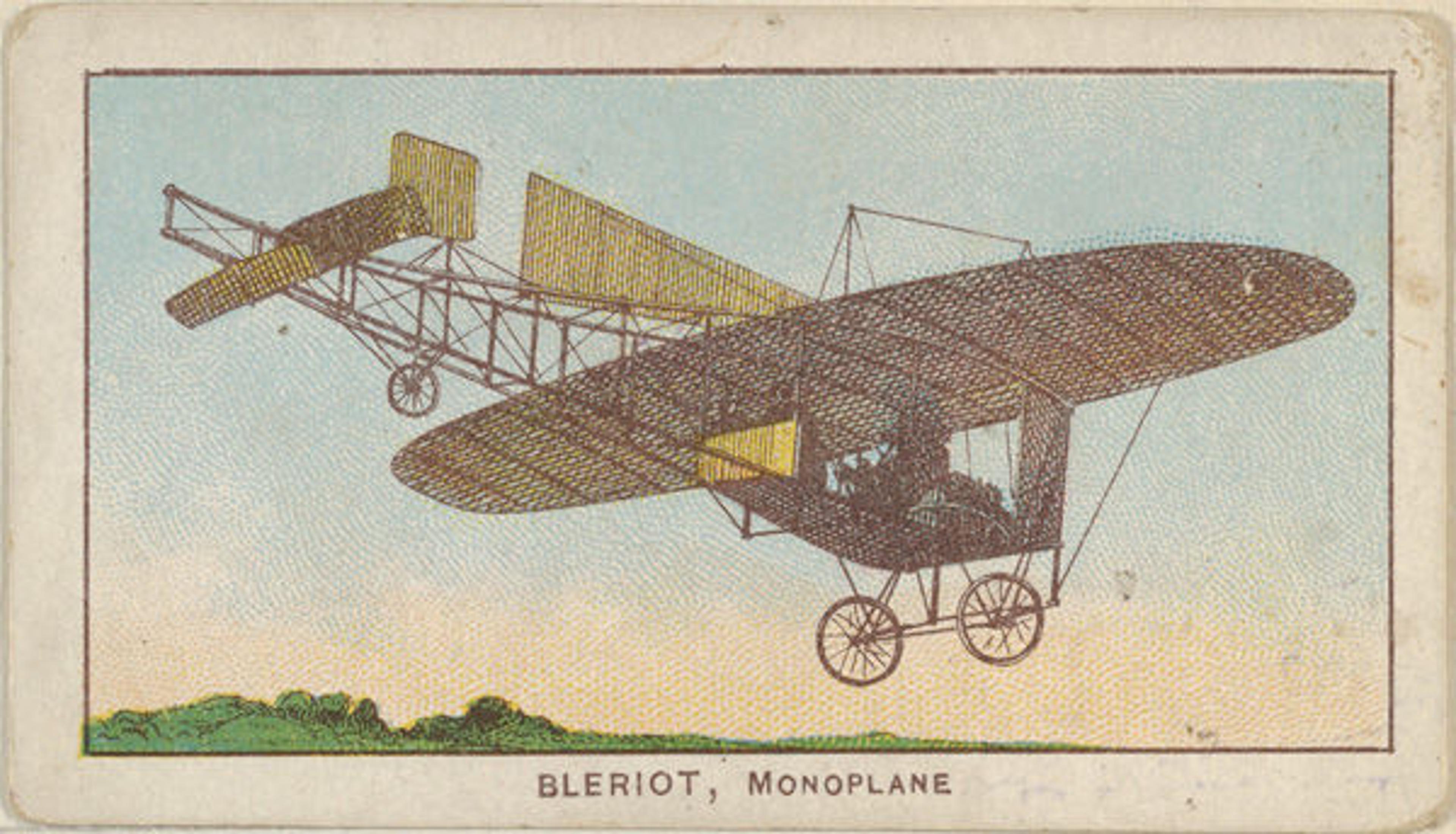 Bleriot, Monoplane, from the Airships series (E40) issued by the Philadelphia Caramel Company