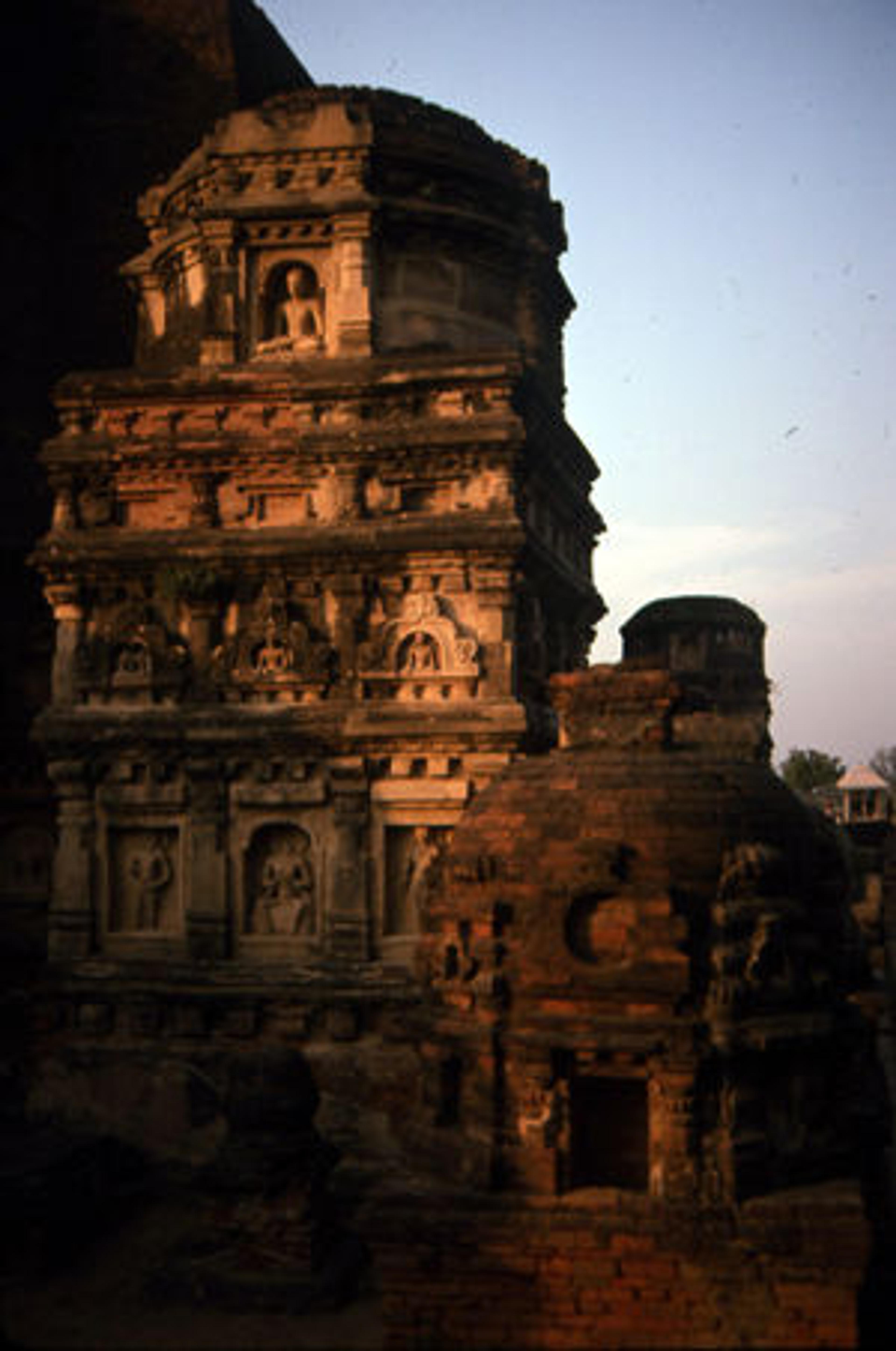 Nalanda, tower and stupa