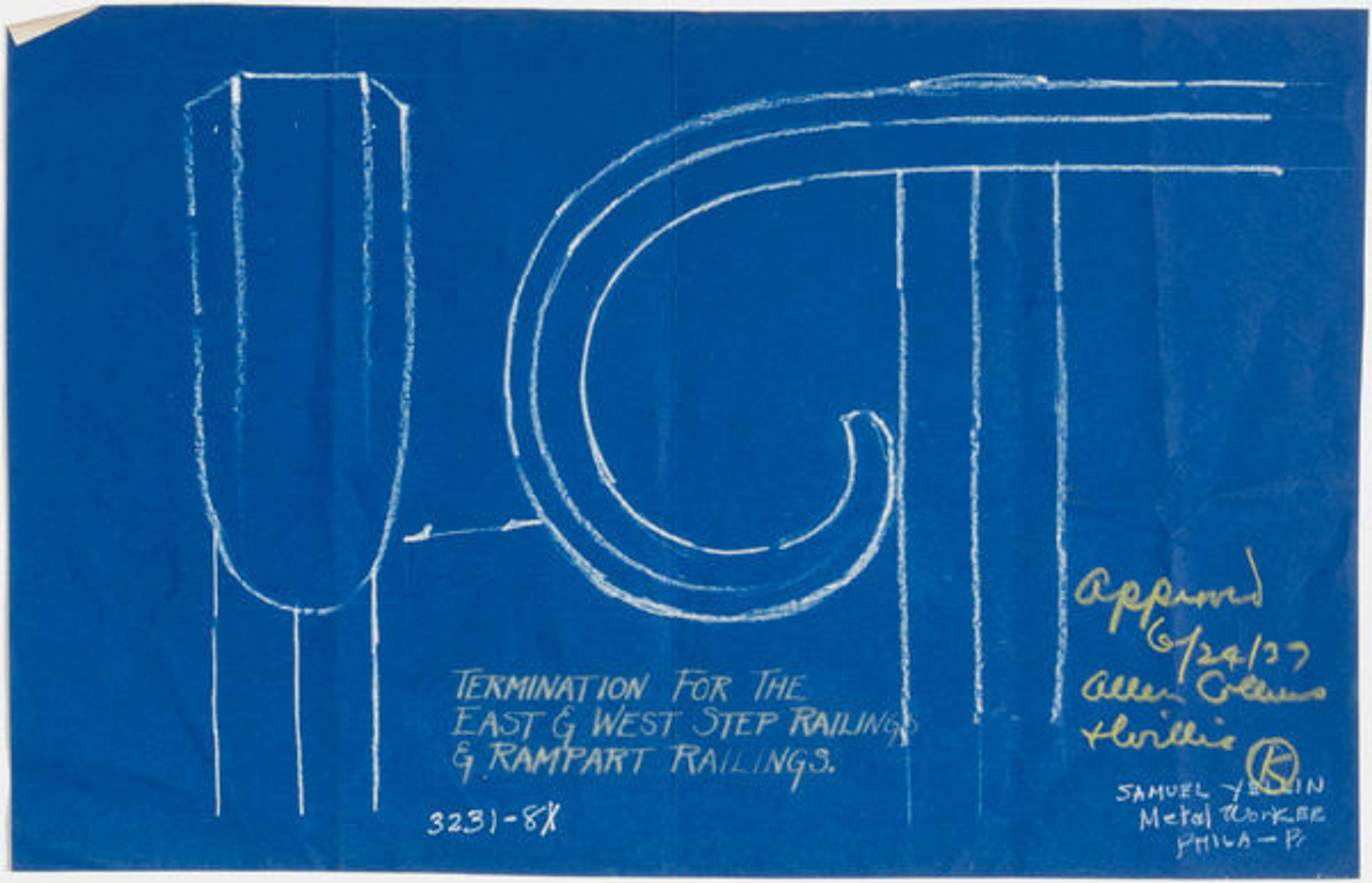 Drawing for exterior railings