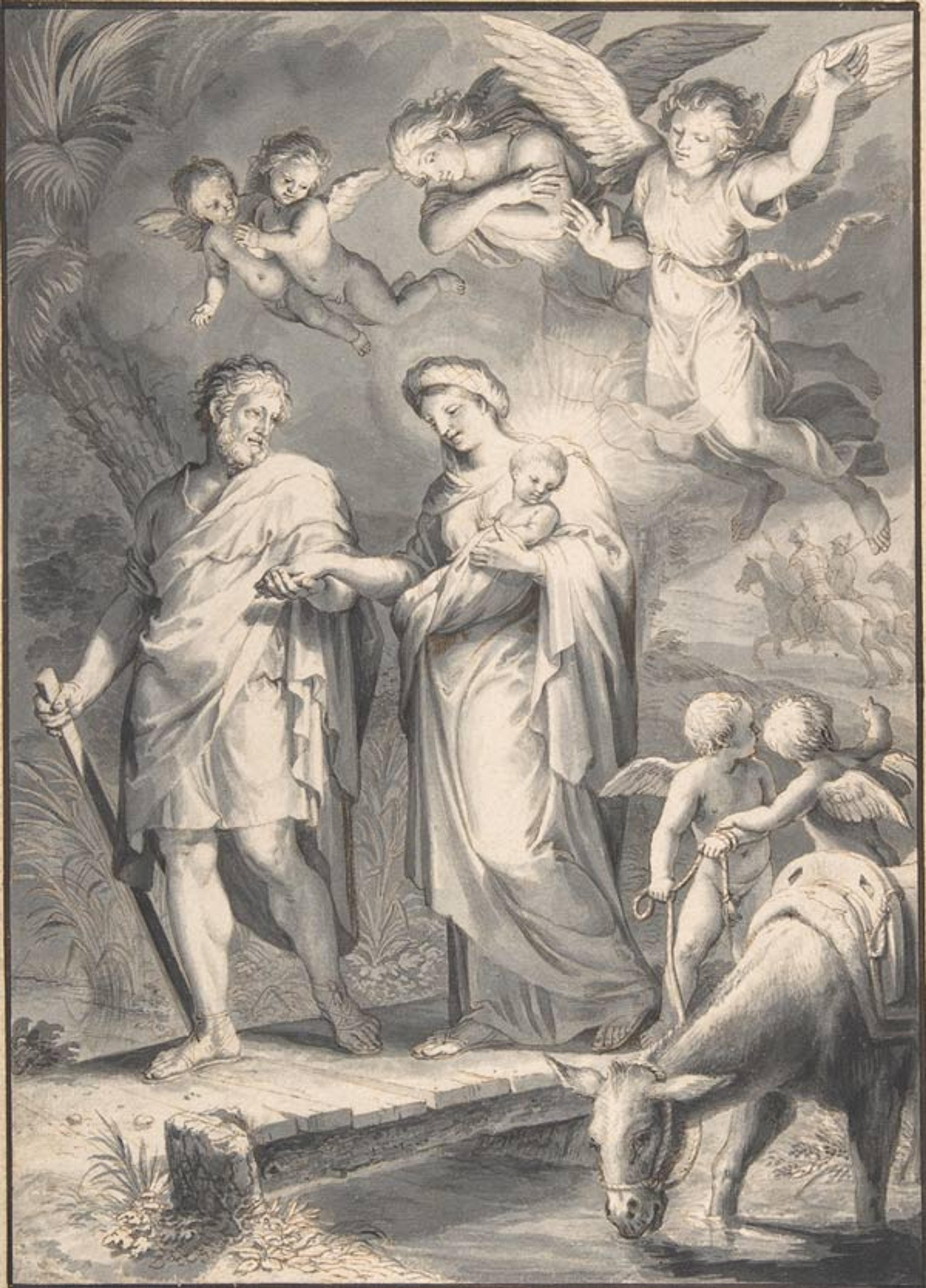 Jacques Stella (French, 1596-1657), The Flight into Egypt