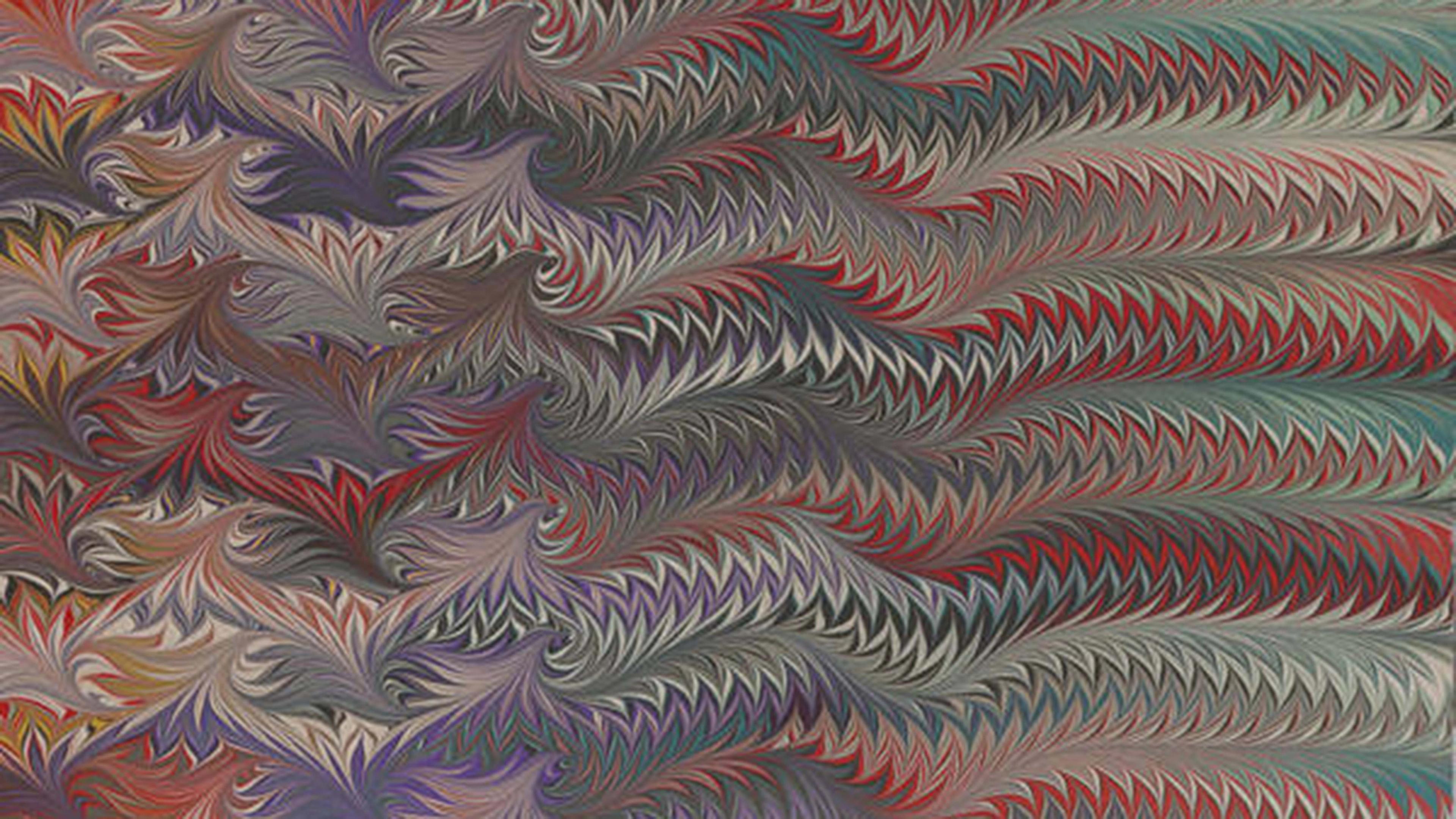 Collection of colorful marbled paper samples / created by Chena River Marblers