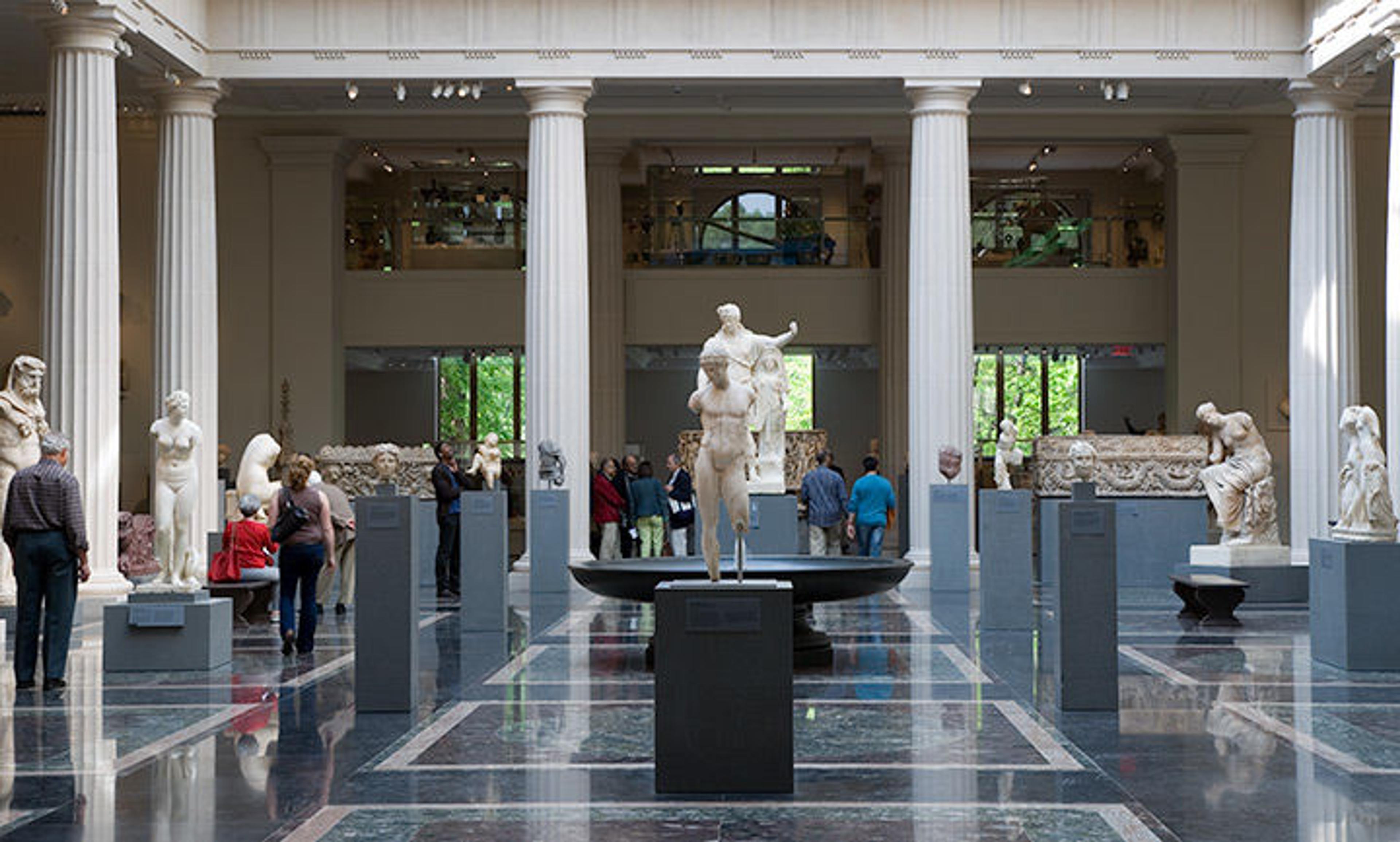 The marble fountain at Greek and Roman