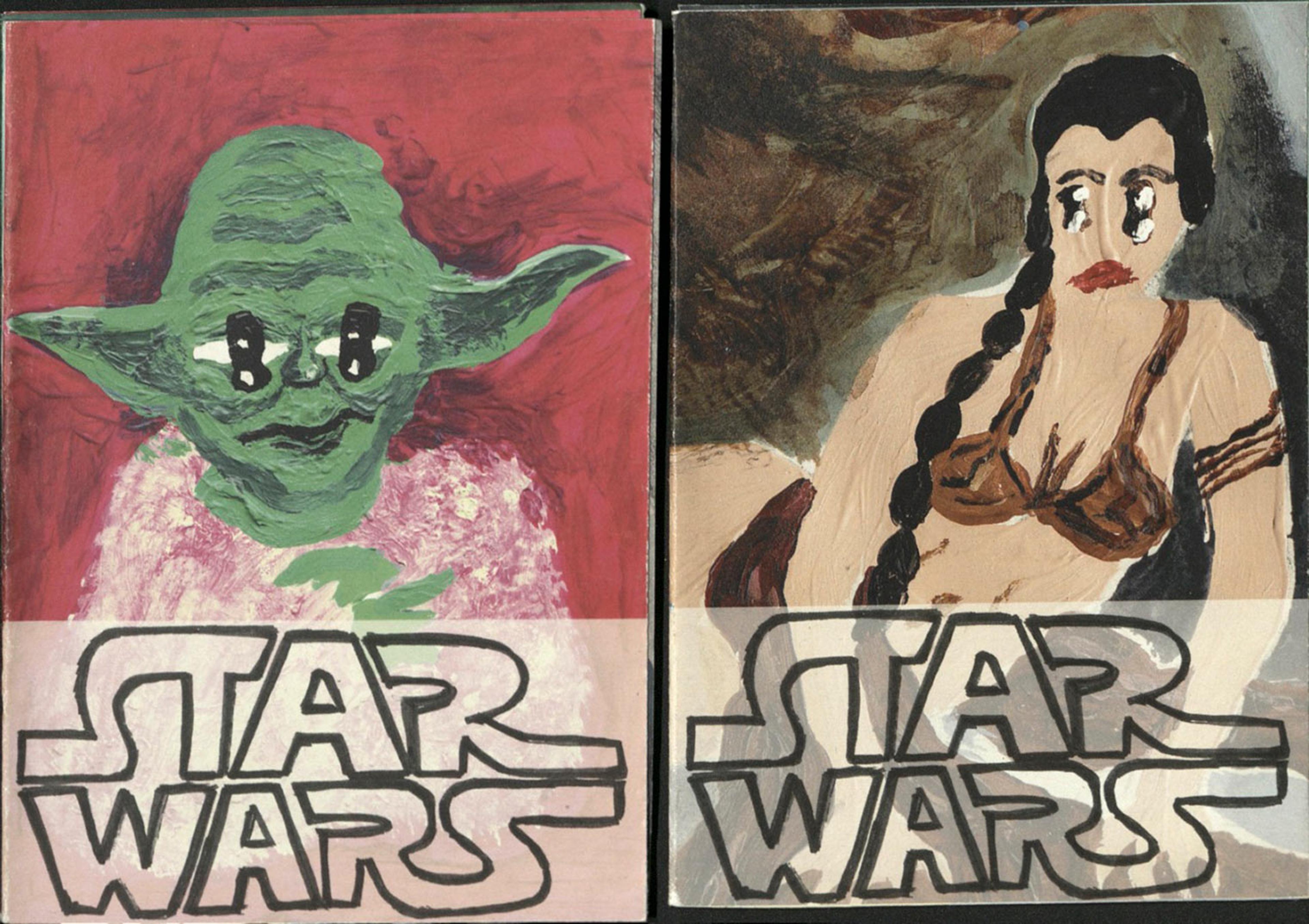 Illustration of Yoda and Princess Leia