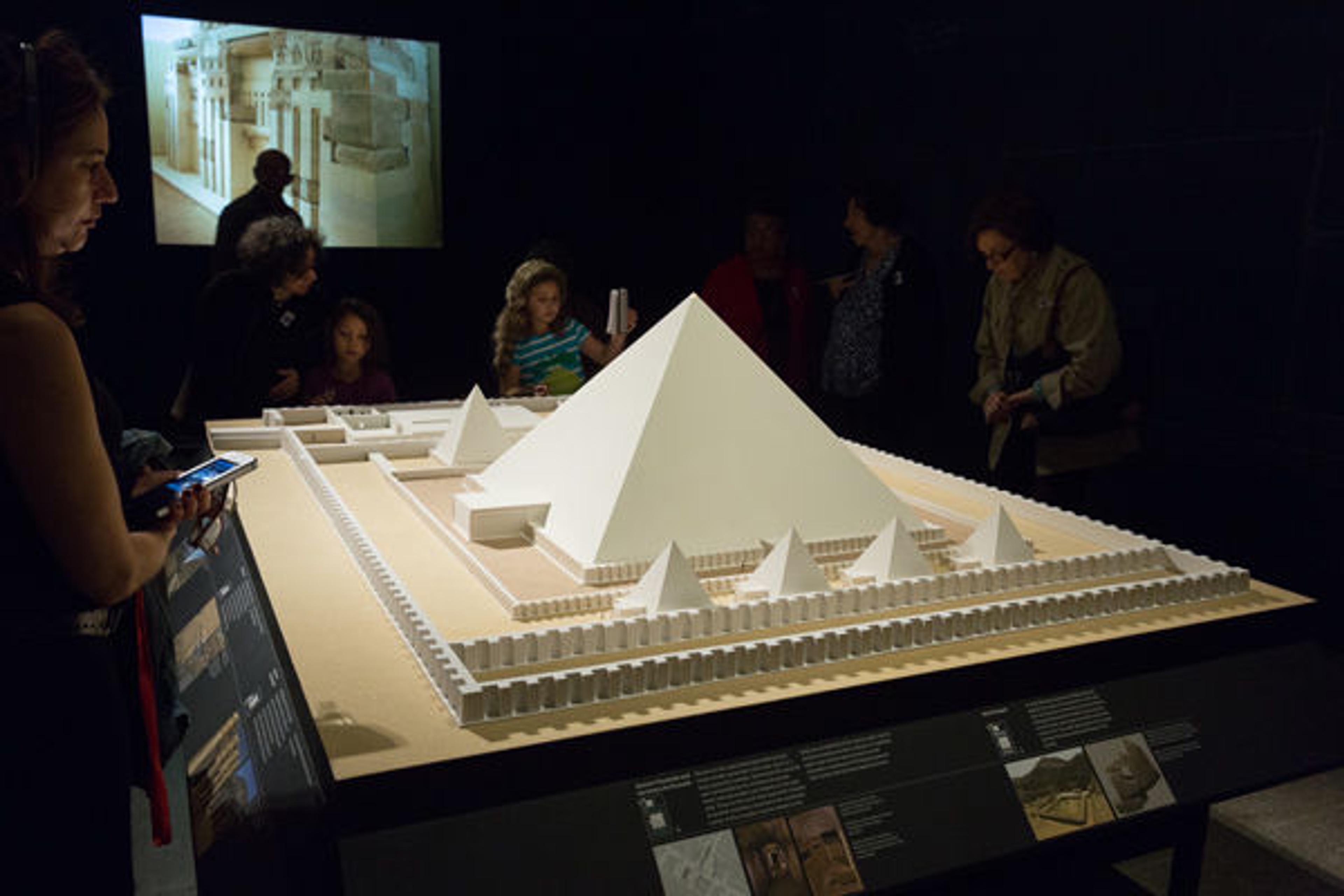 Scaled model (1:150) of the pyramid of King Senwosret III