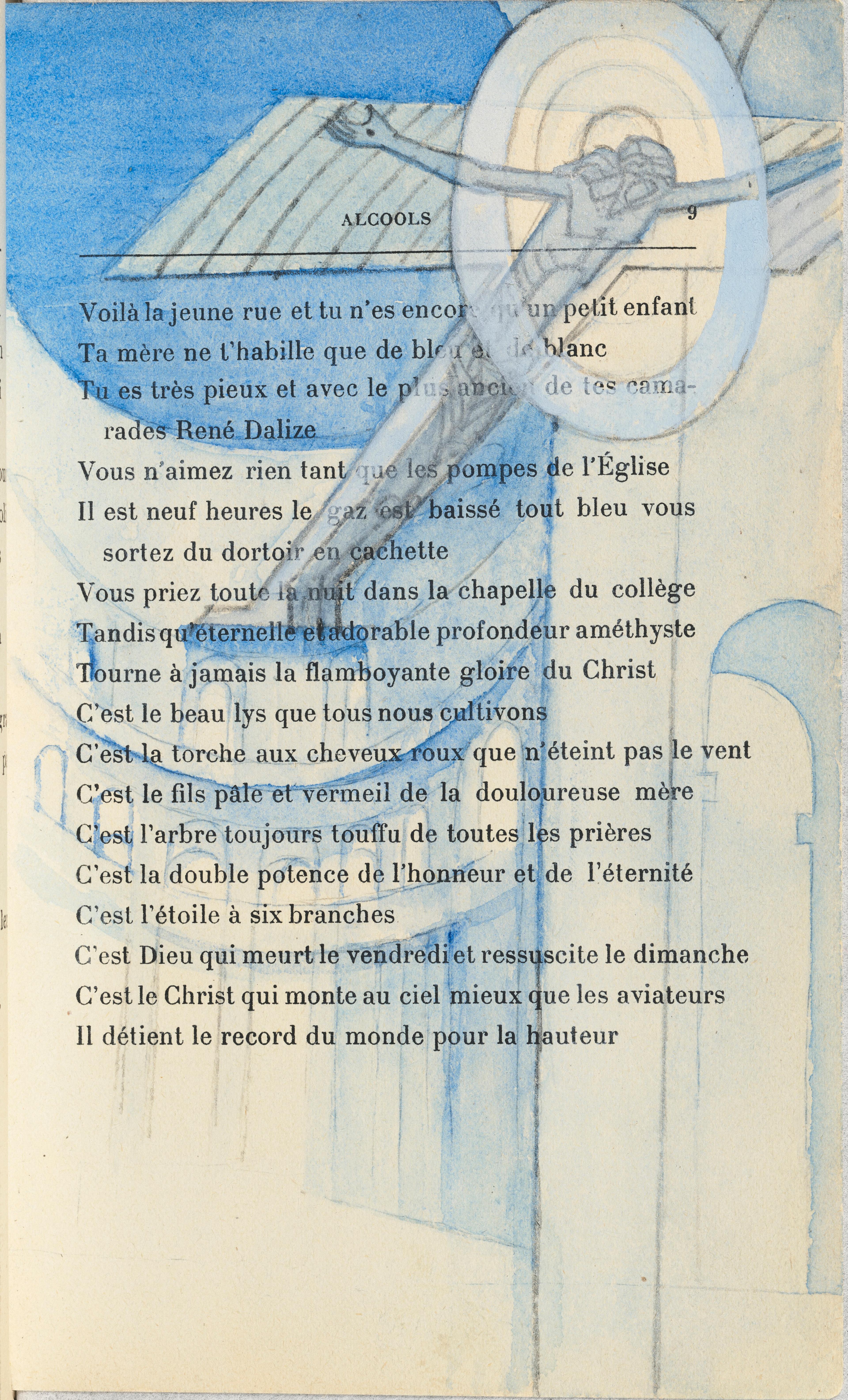 Image of Louis Marcoussis (Warsaw 1883-1941 Cusset), illustration for Guillaume Apollinaire's Zone. 