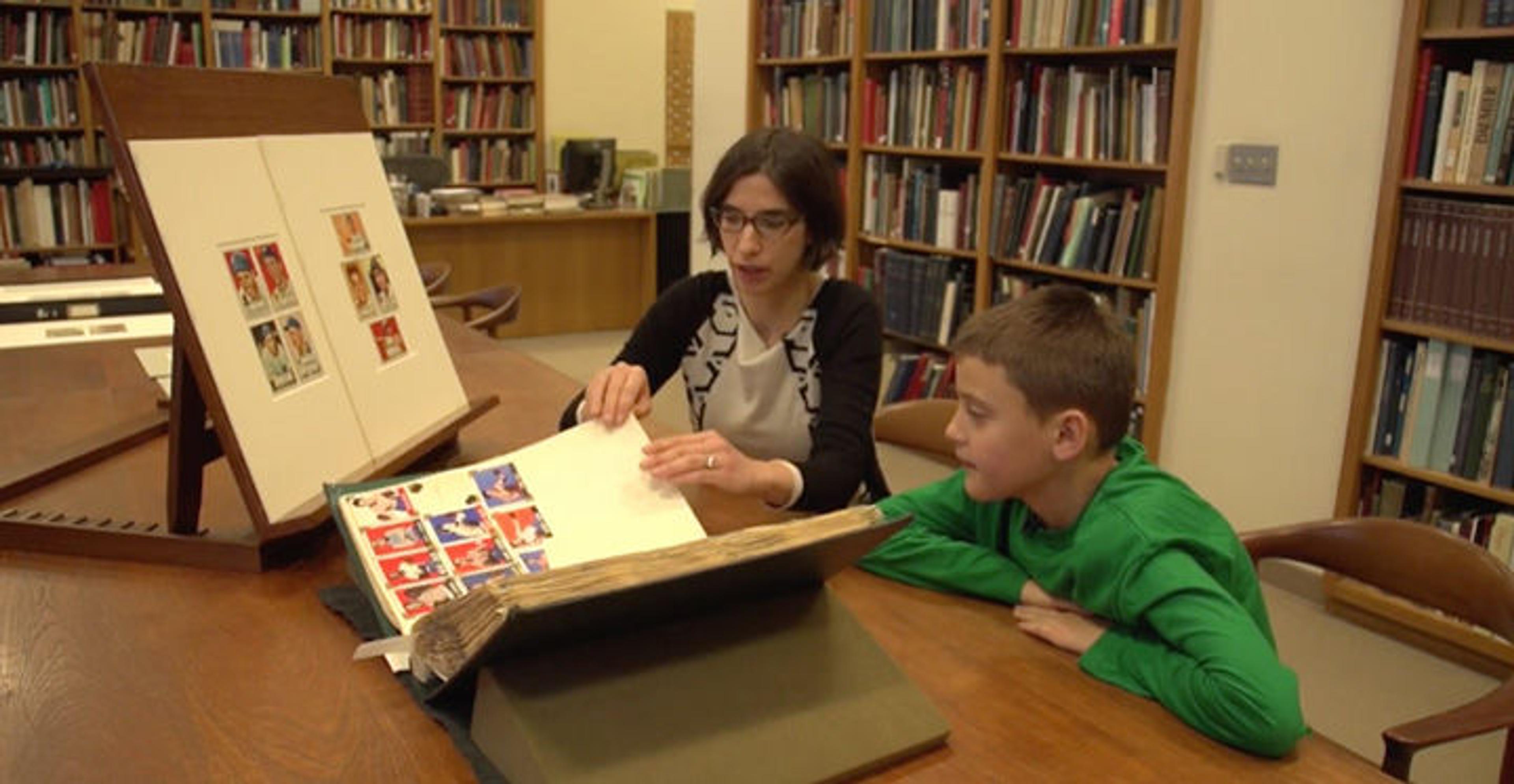 #MetKids Reporter Jayson interviews Freyda Spira about The Met's baseball card collection