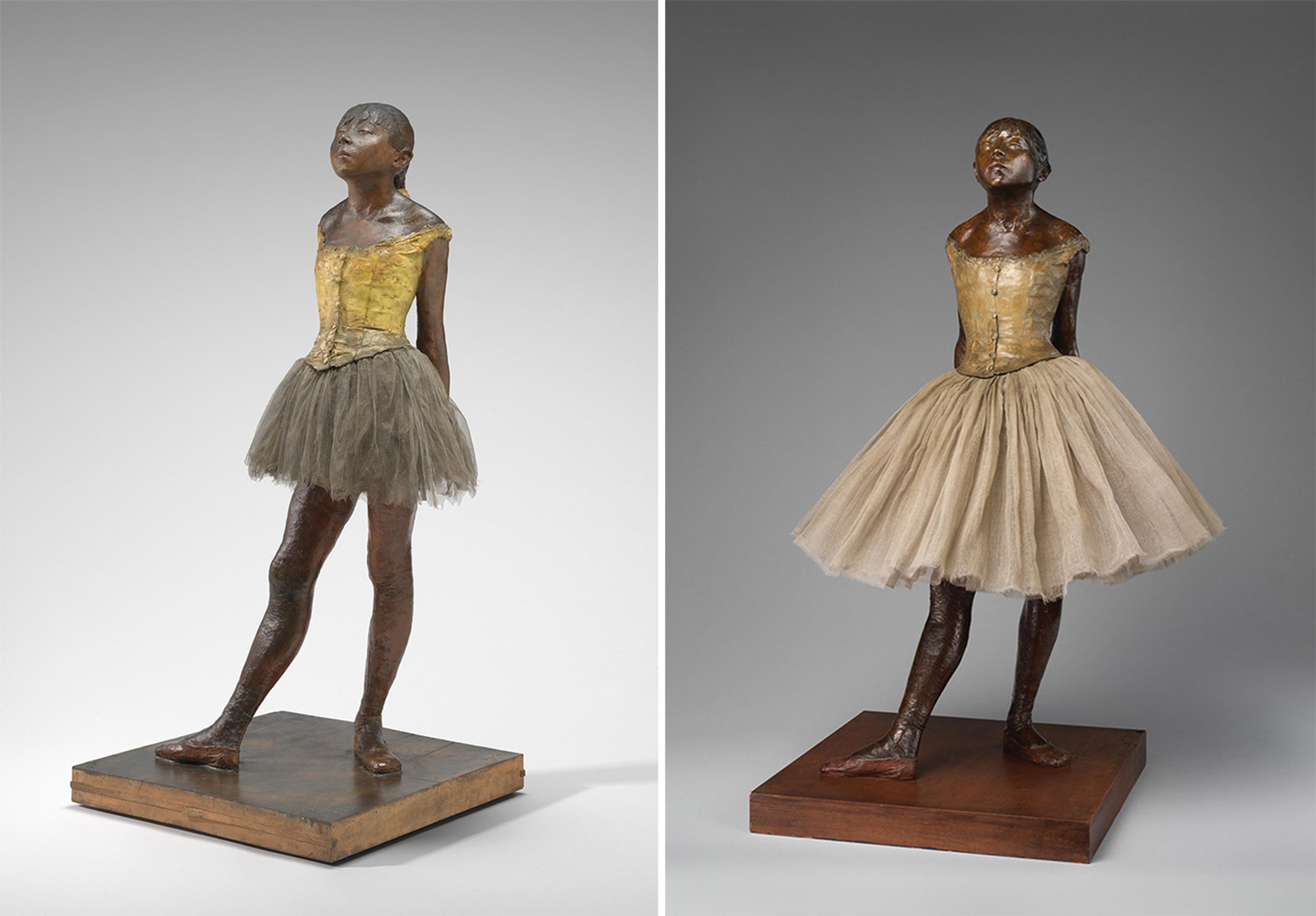 Dancer at the The National Gallery of Art on the left; Dancer at The Met on right.