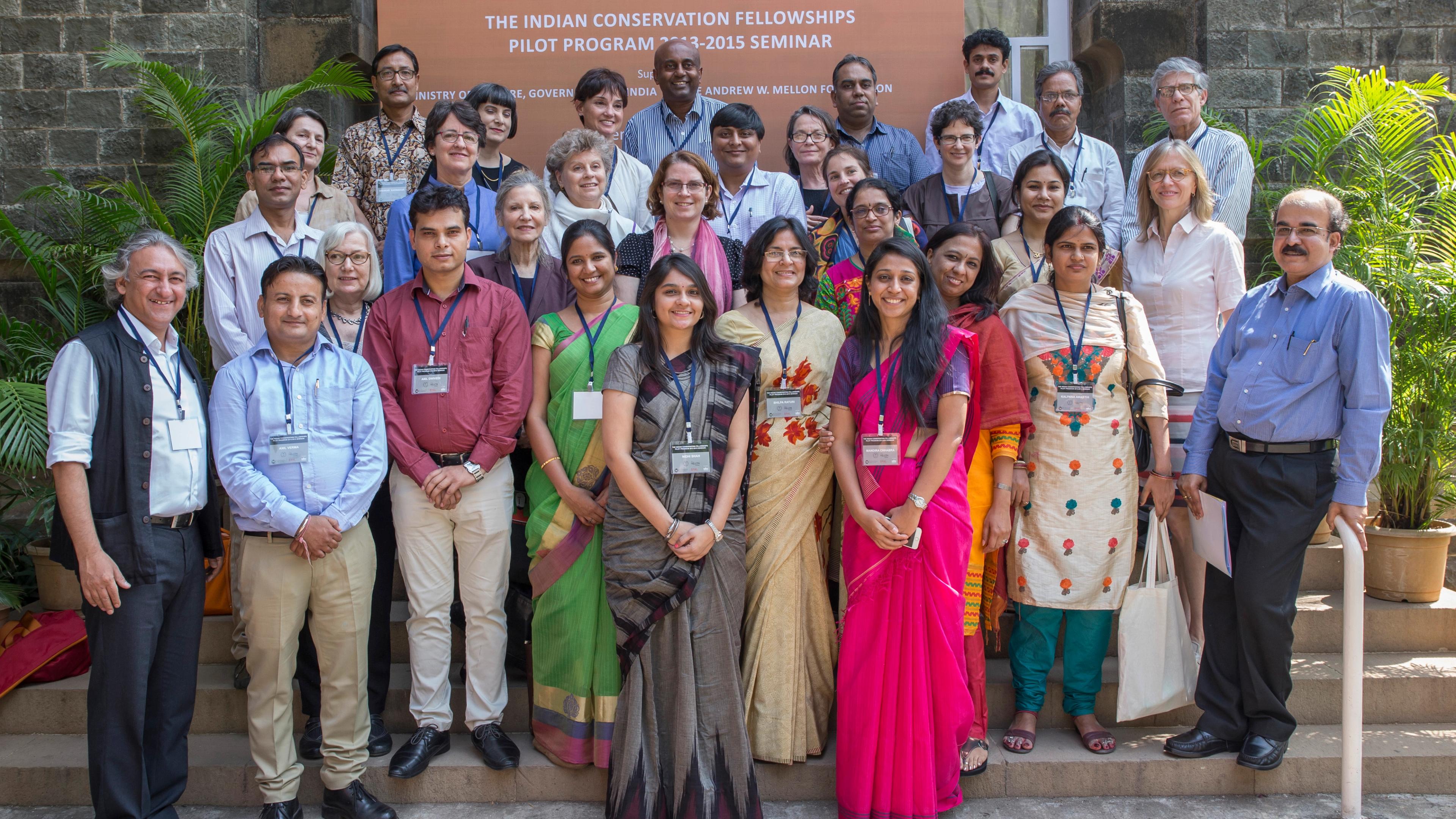 Group photo of participants of the Indian Conservation Fellowships Pilot Program 2013–2015 Seminar
