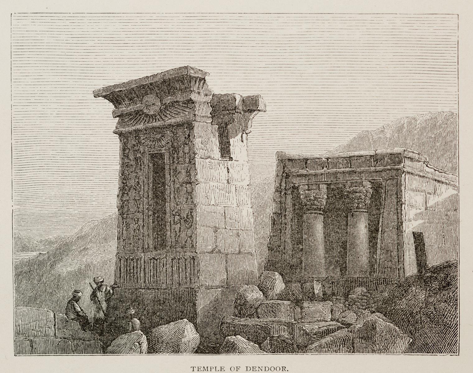 Engraving of the Temple of Dendur