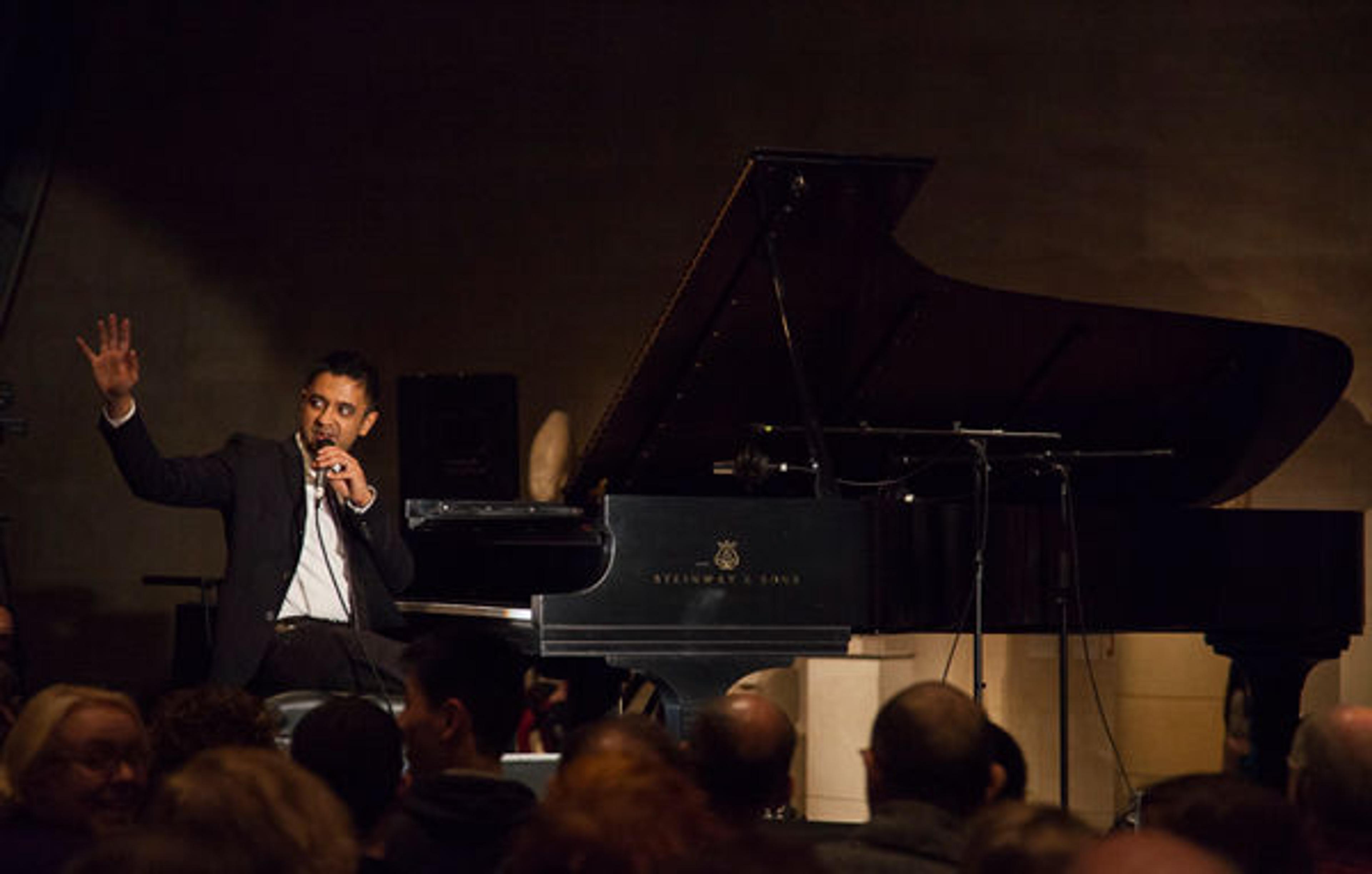 Vijay Iyer performs in The Temple of Dendur in The Sackler Wing, March 2015. Photo by Anja Hitzenberger