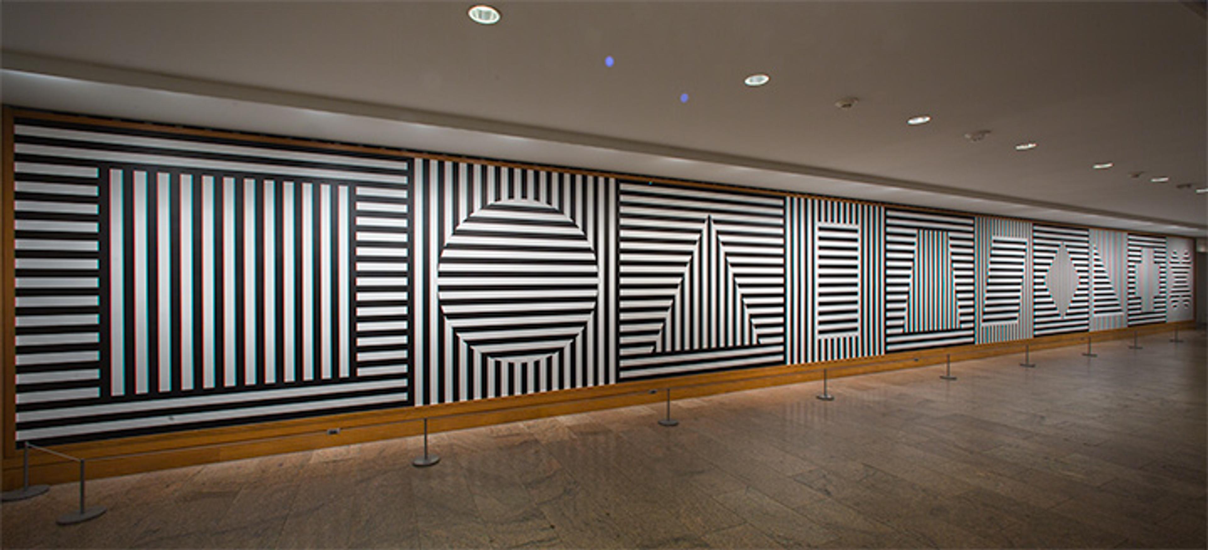 Sol Lewitt's Wall Drawing #370 showing all ten geometric figures.