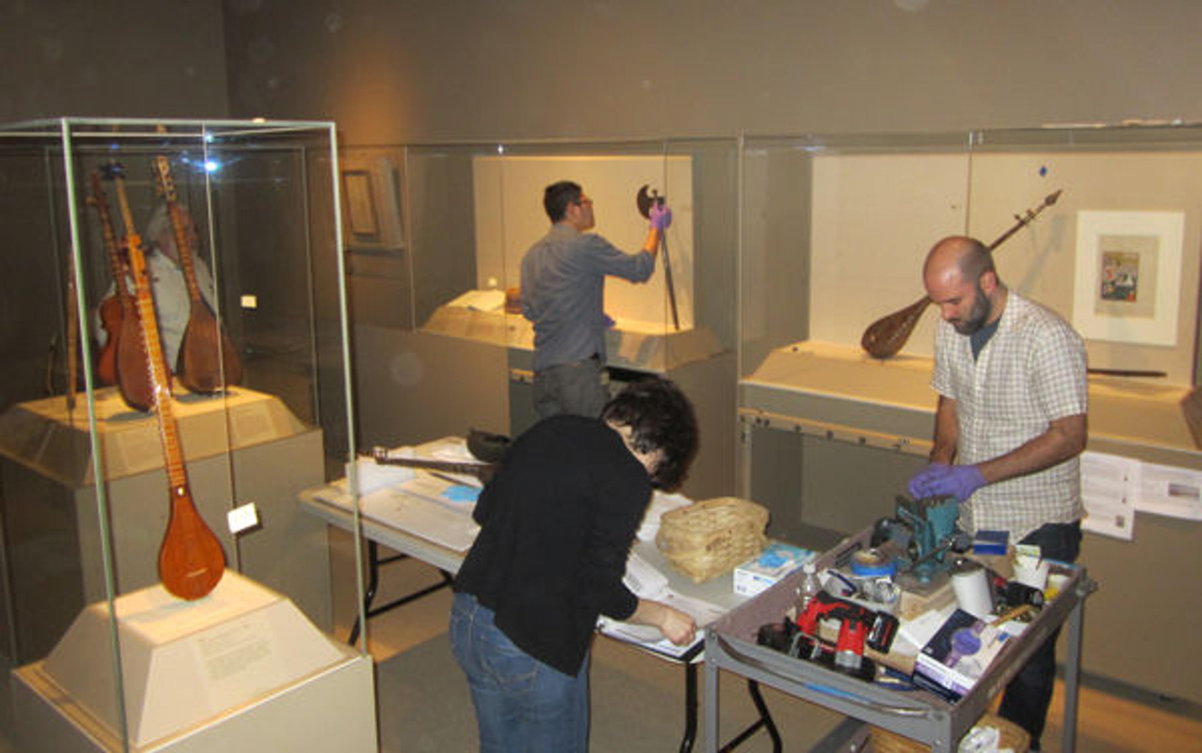 Installation of The Sacred Lute: The Art of Ostad Elahi
