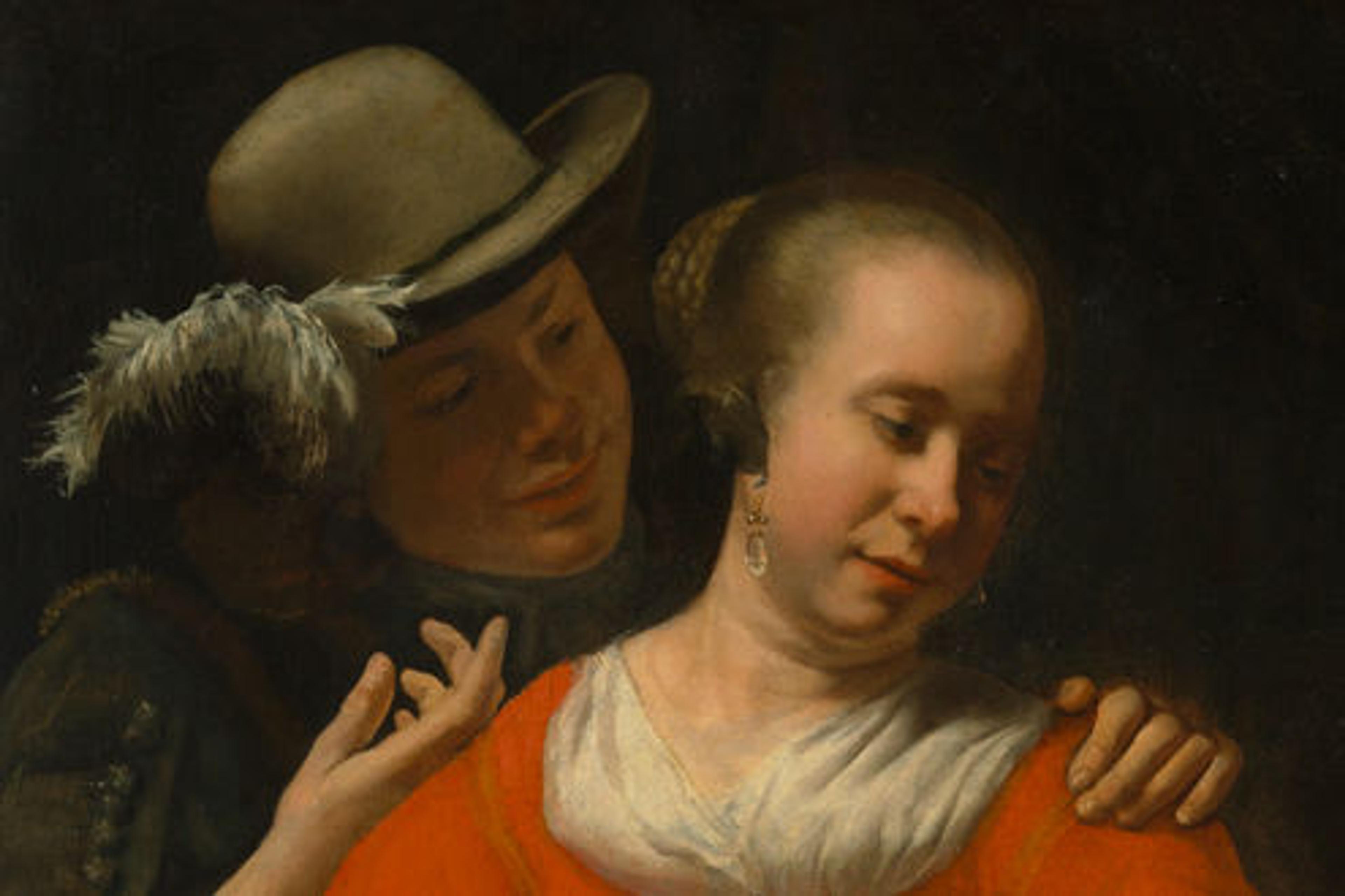 A Young Woman and a Cavalier