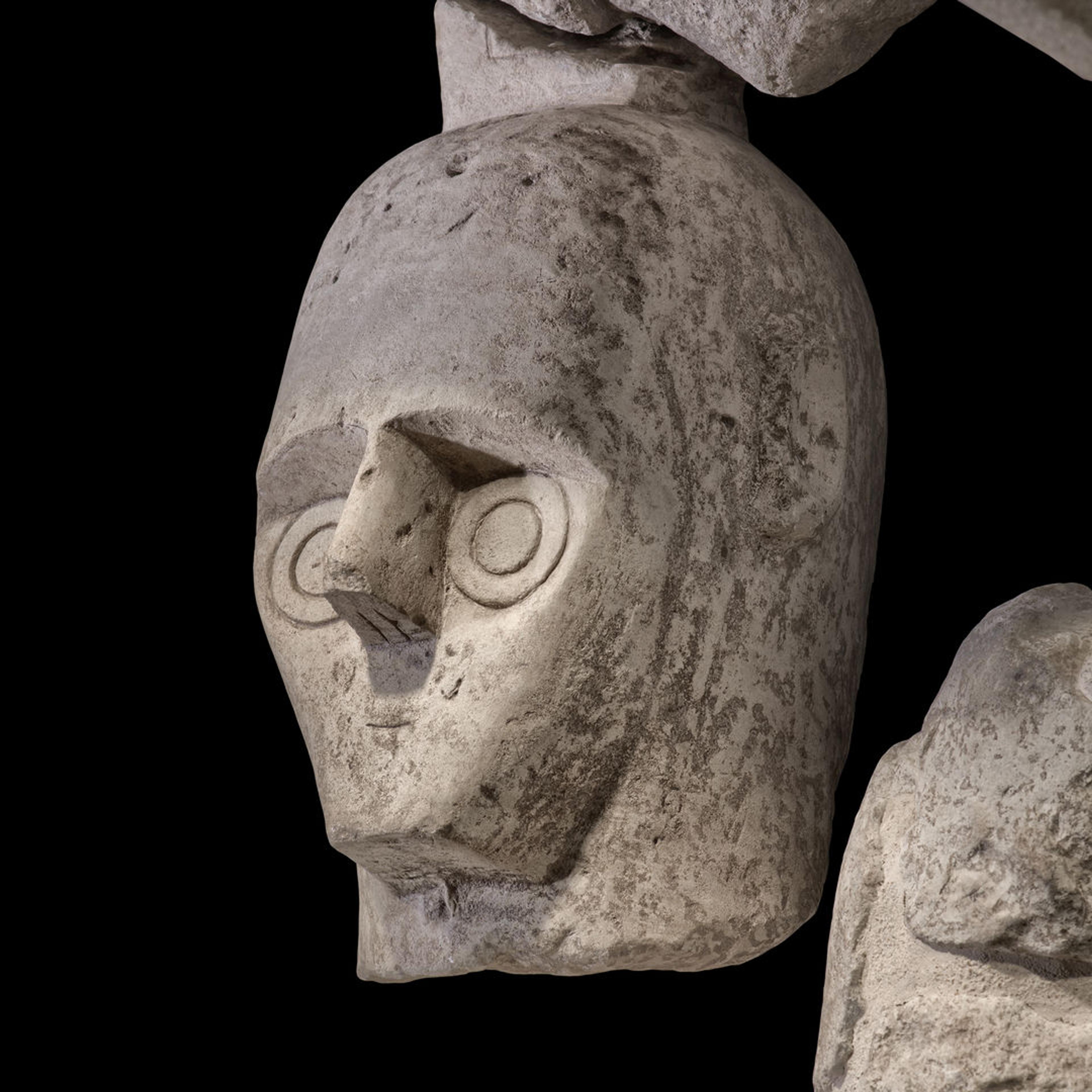 CU of one of the Giant's faces.