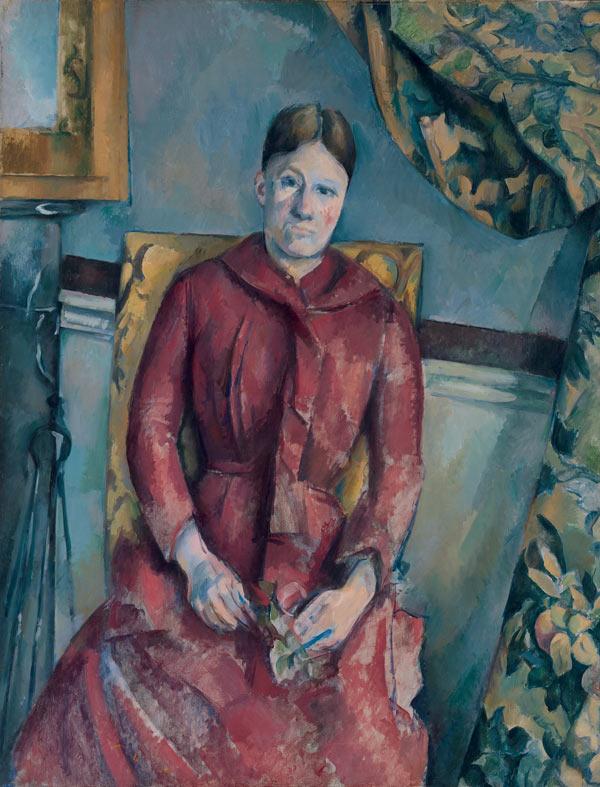 Paul Cézanne (French, 1839–1906) | Madame Cézanne in a Red Dress, ca. 1888–90 | 62.45