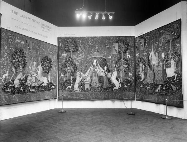 Installation view, French Tapestries, on view November 22, 1947–February 29, 1948