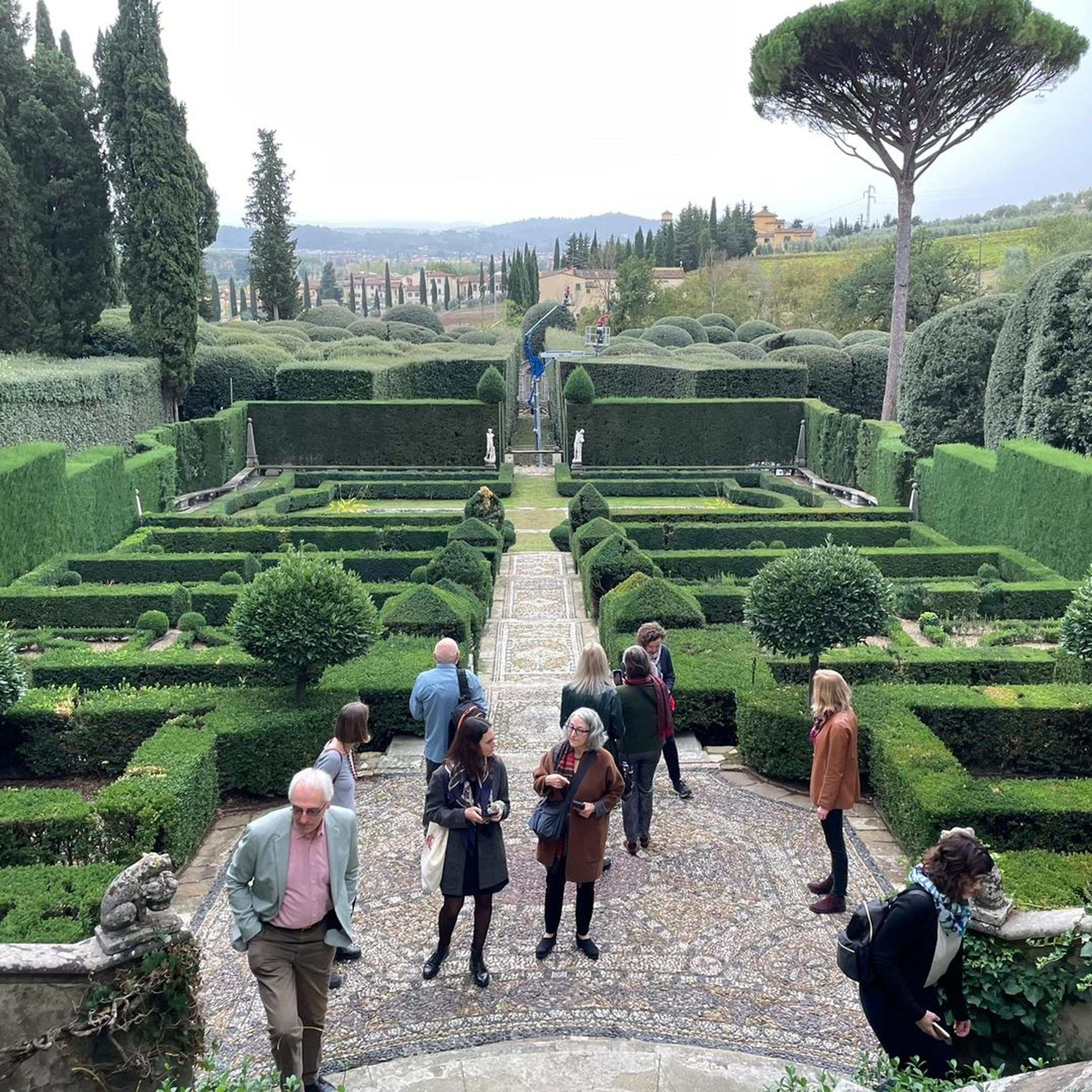 Gorgeous outdoor shot of Italian gardens