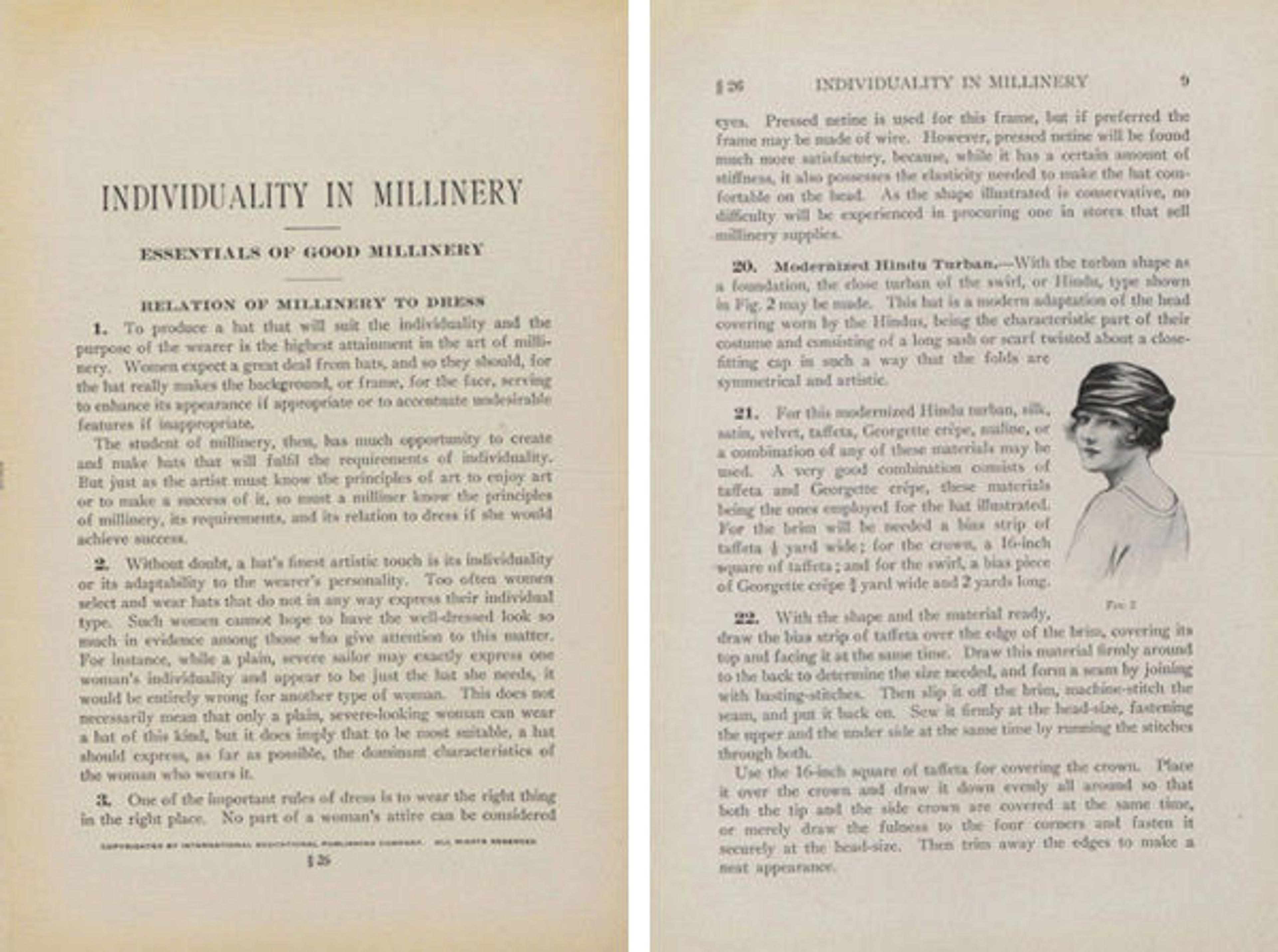 Pages from Individuality in Millinery