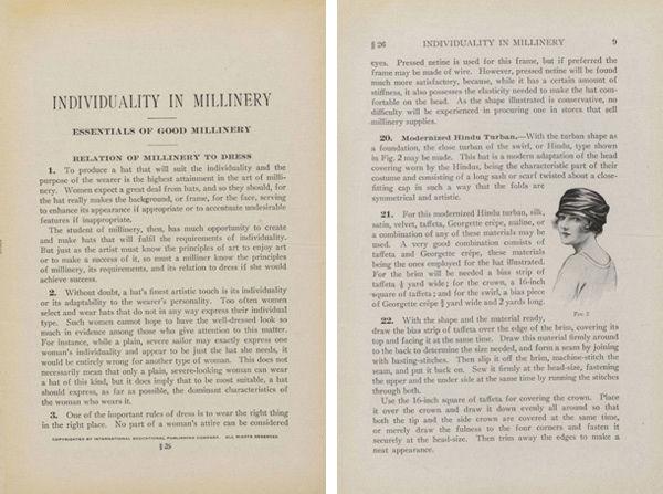 Pages from Individuality in Millinery