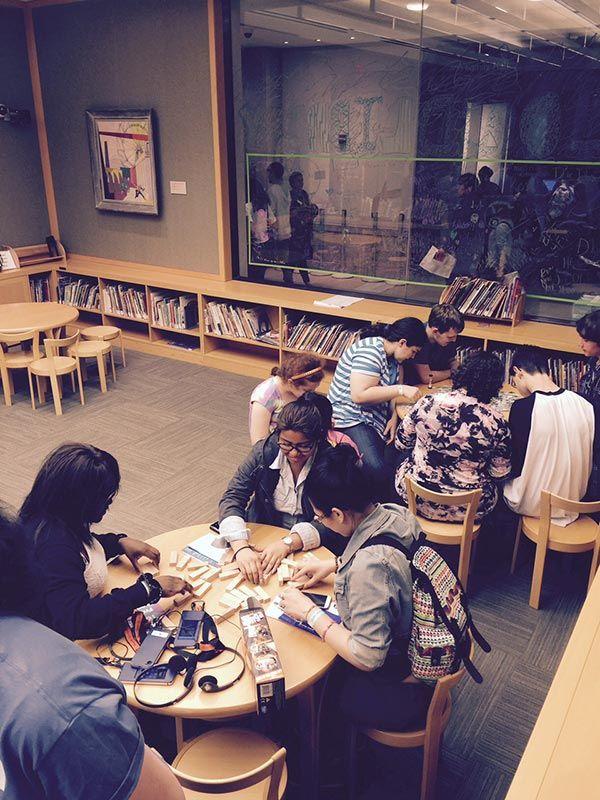 Teens in Nolen Library