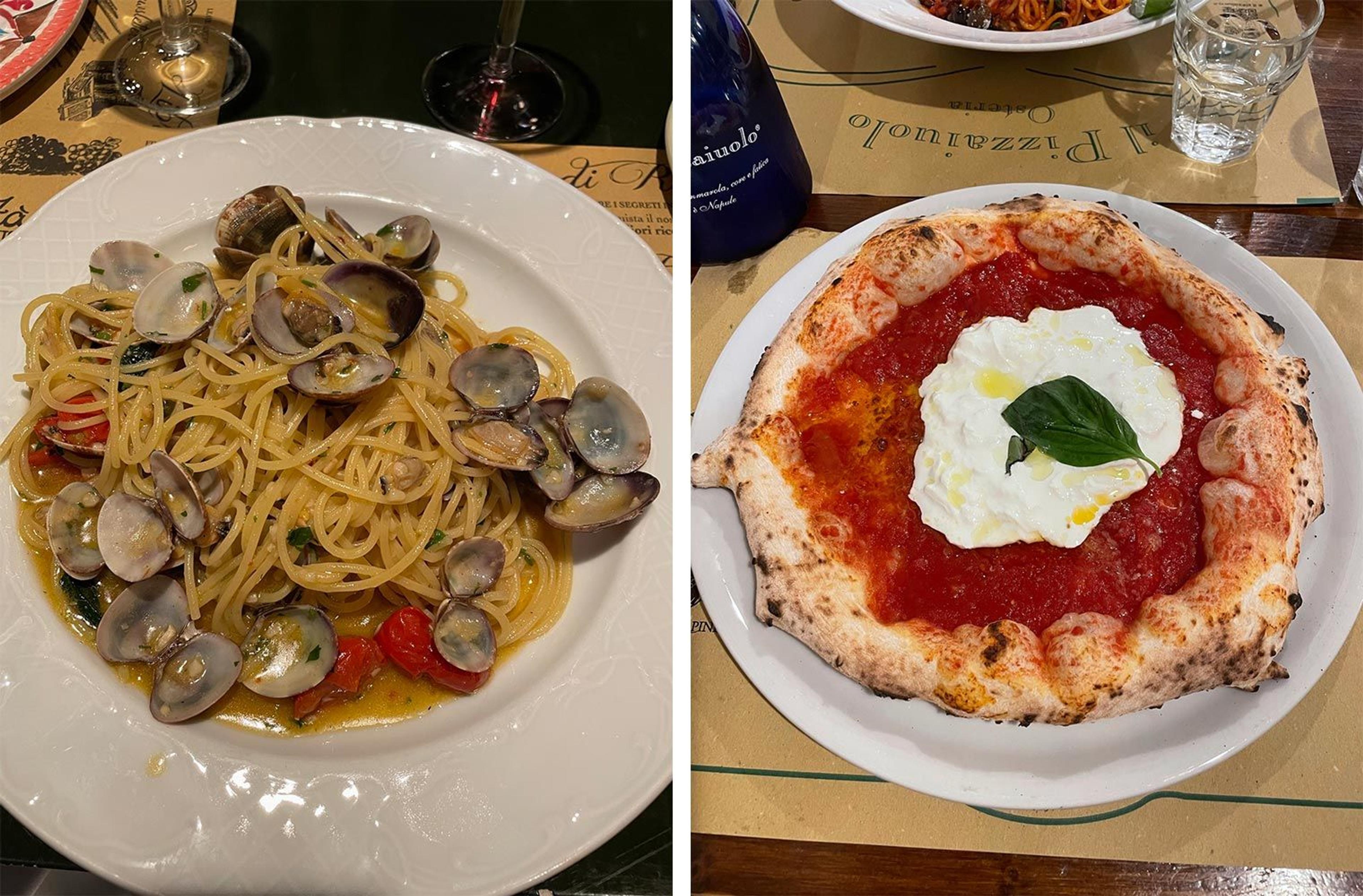 Pasta and pizza