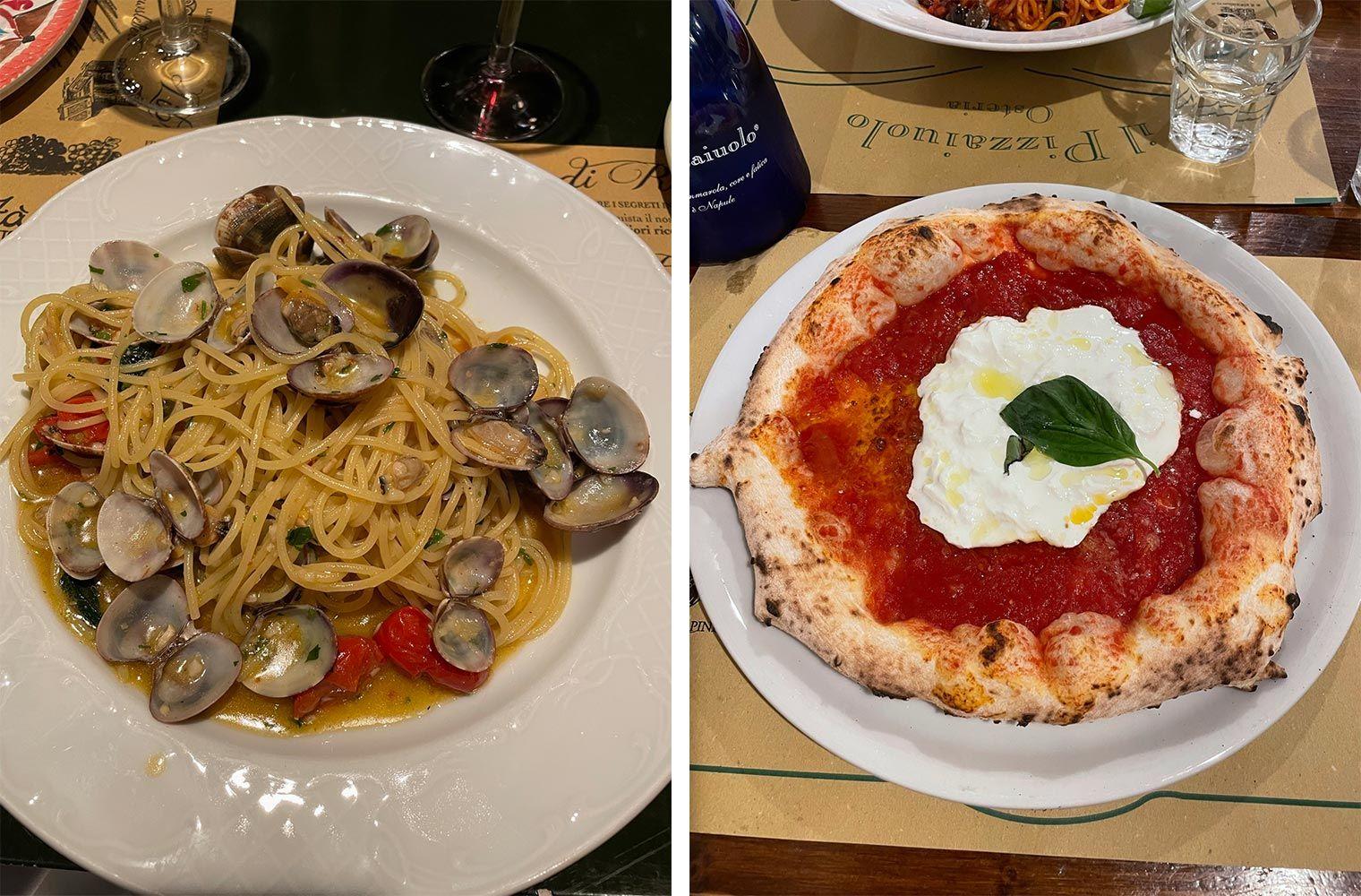 Pasta and pizza