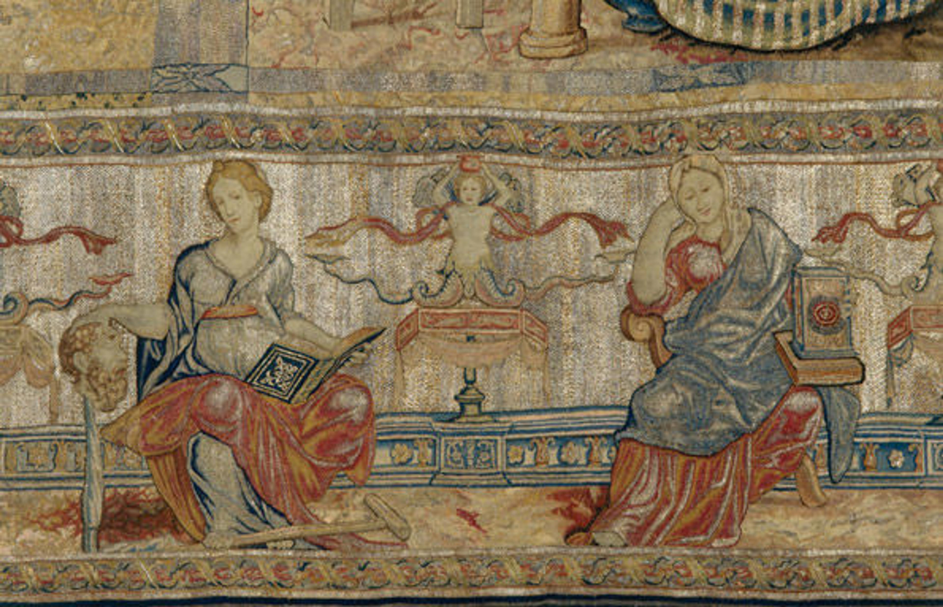 The Bridal Chamber of Herse, from a set of eight tapestries depicting the Story of Mercury and Herse (detail), ca. 1550.