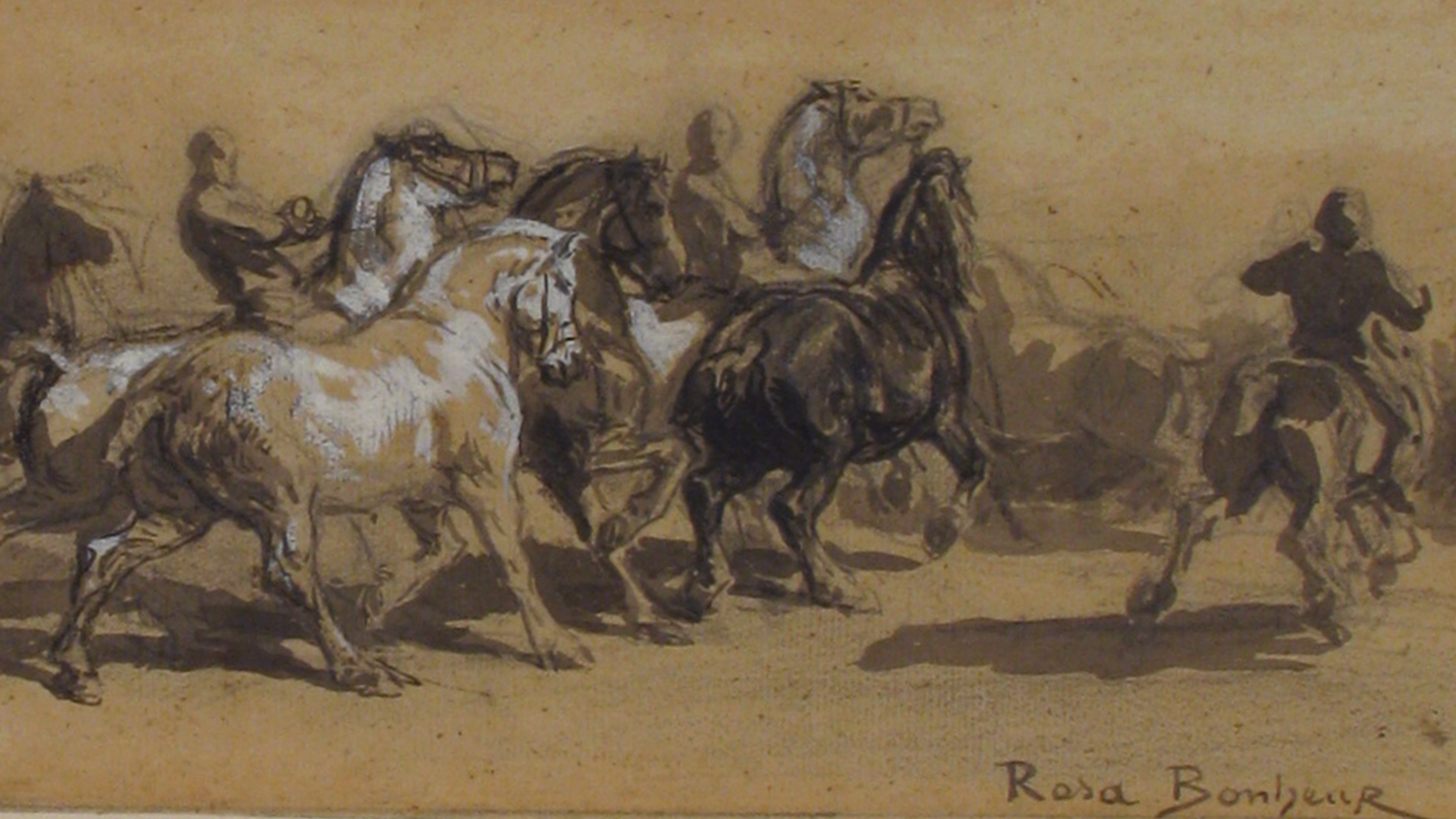 Rosa Bonheur (French, Bordeaux 1822–1899 Thomery), The Horse Fair Artist, 1852–55. Oil on canvas. Gift of Cornelius Vanderbilt, 1887. 87.25